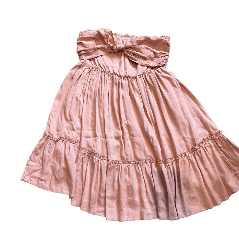 Other Elegant Peach Strapless Mini Dress Size S / US 4 / IT 40 - 9 Thumbnail