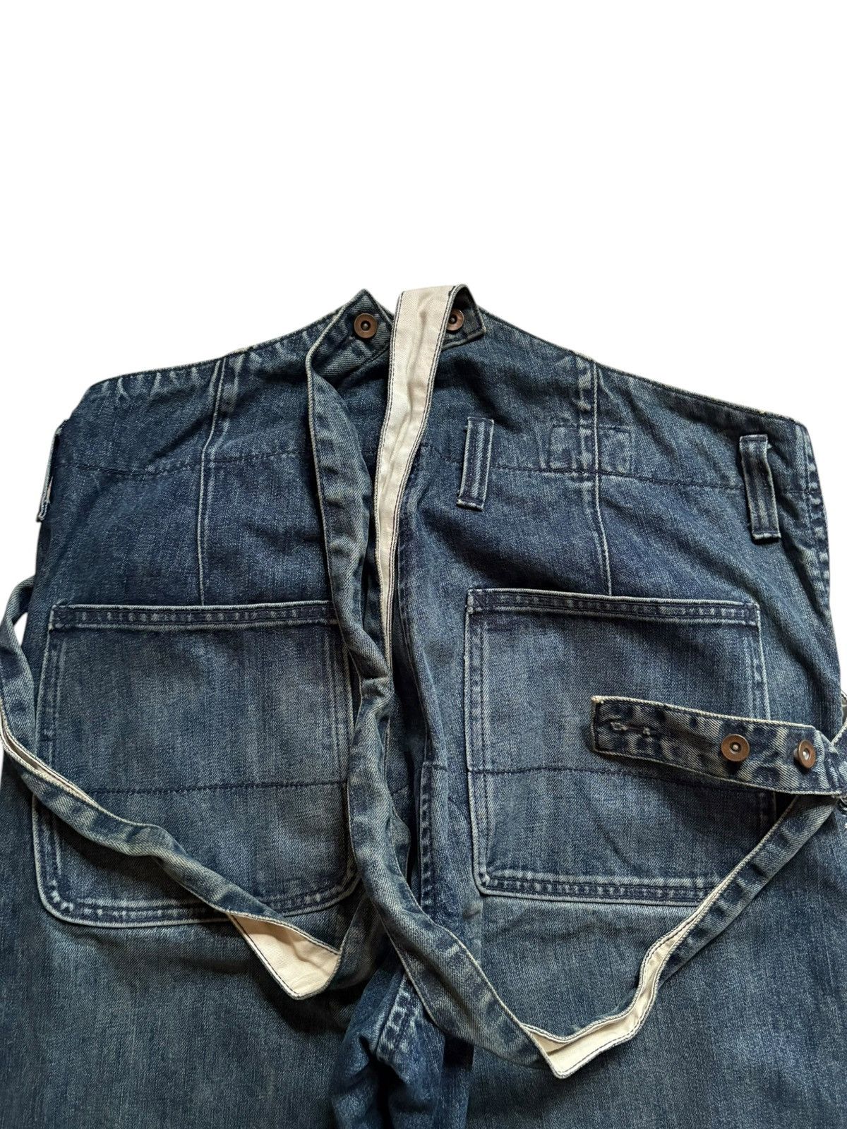 Gap Vintage Gap Mud Wash Suspenders Style Loose Baggy Jeans Size US 38 / EU 54 - 8 Thumbnail