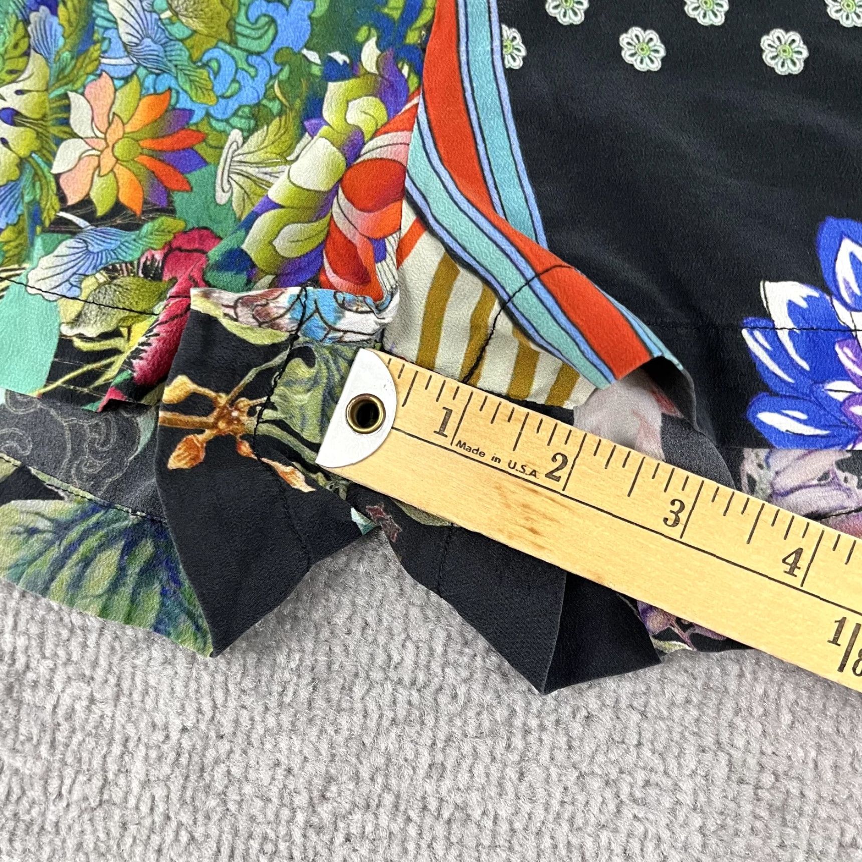 Johnny Was Johnny Was Women's XS Shorts Floral Abstract Art 2-Inch Lounge Casual Spring Summer Winter Size 27" / US 4 / IT 40 - 5 Thumbnail