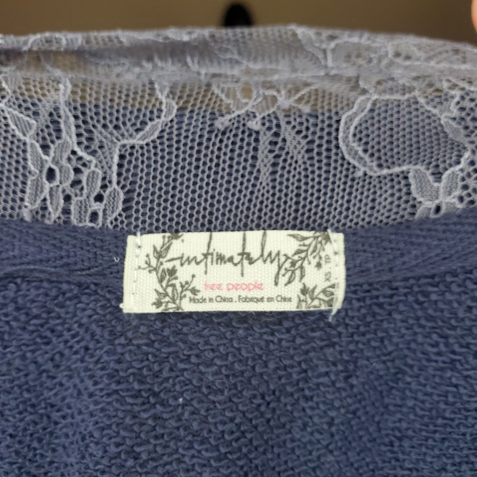 Free People Free People Navy Tunic Sweater XS Size XS / US 0-2 / IT 36-38 - 6 Thumbnail