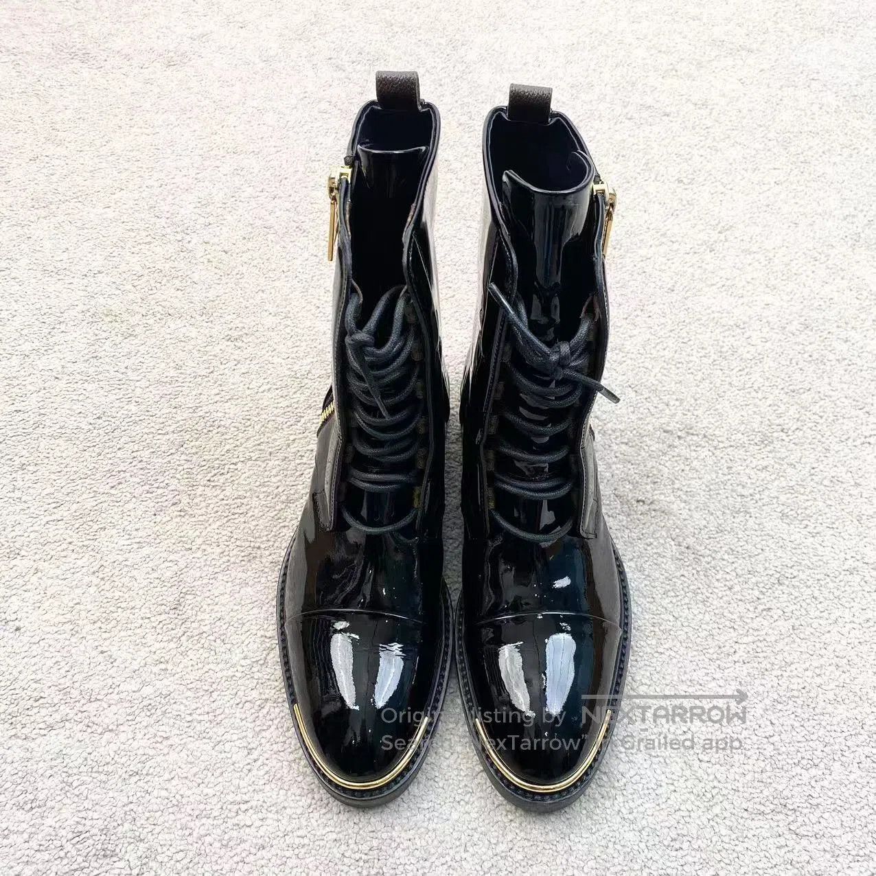 Louis Vuitton Louis Vuitton Zipper logo splicing booties| Size US 7.5 / IT 37.5 - 2 Thumbnail