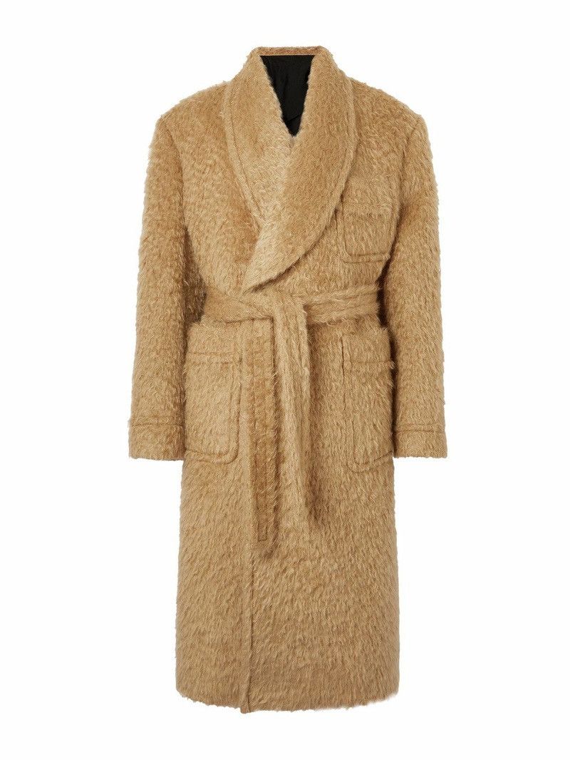 Bottega Veneta 🔥$9K VALUE RUNWAY🔥Hairy Wool Mohair Belted Coat Size US M / EU 48-50 / 2 - 2 Thumbnail