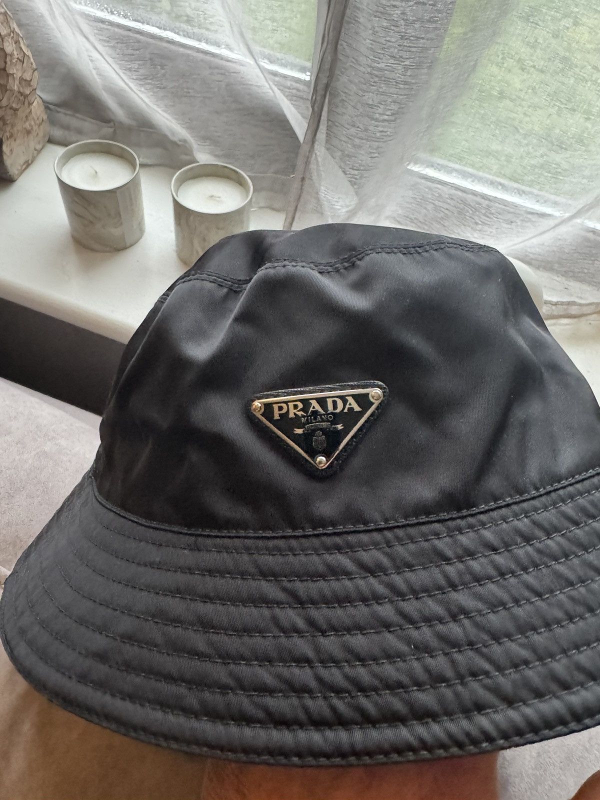 Prada PRADA bucket hat marked size M see ALL PHOTOS AND MEASURES Size ONE SIZE - 6 Thumbnail