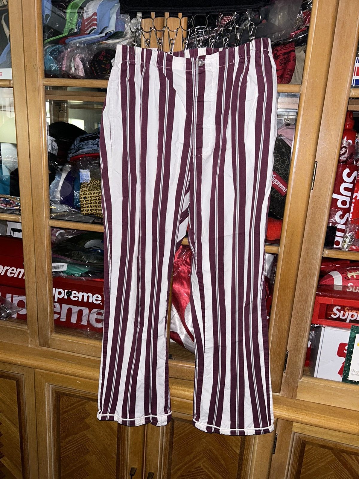 Supreme Supreme Striped Pyjama Pant FW16 size Small Size US 32 / EU 48 - 1 Thumbnail