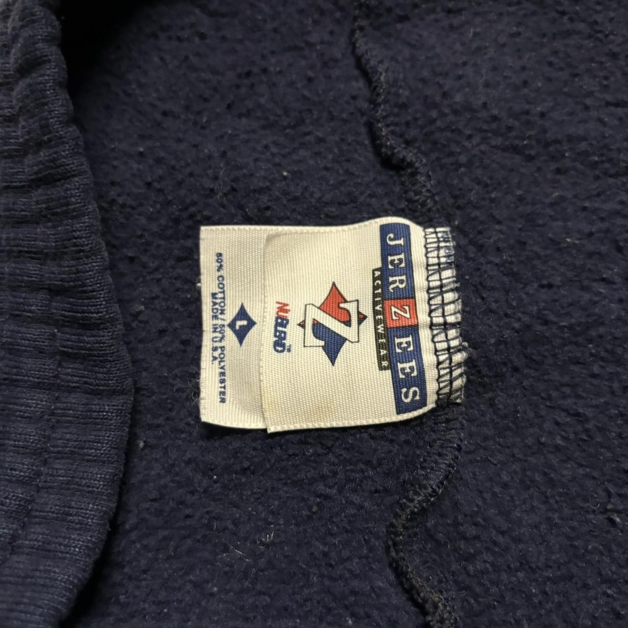 Japanese Brand × Vintage Crazy Vintage 90s Navy Blue Made In USA Essential Sweatpants! Size US 32 / EU 48 - 6 Thumbnail