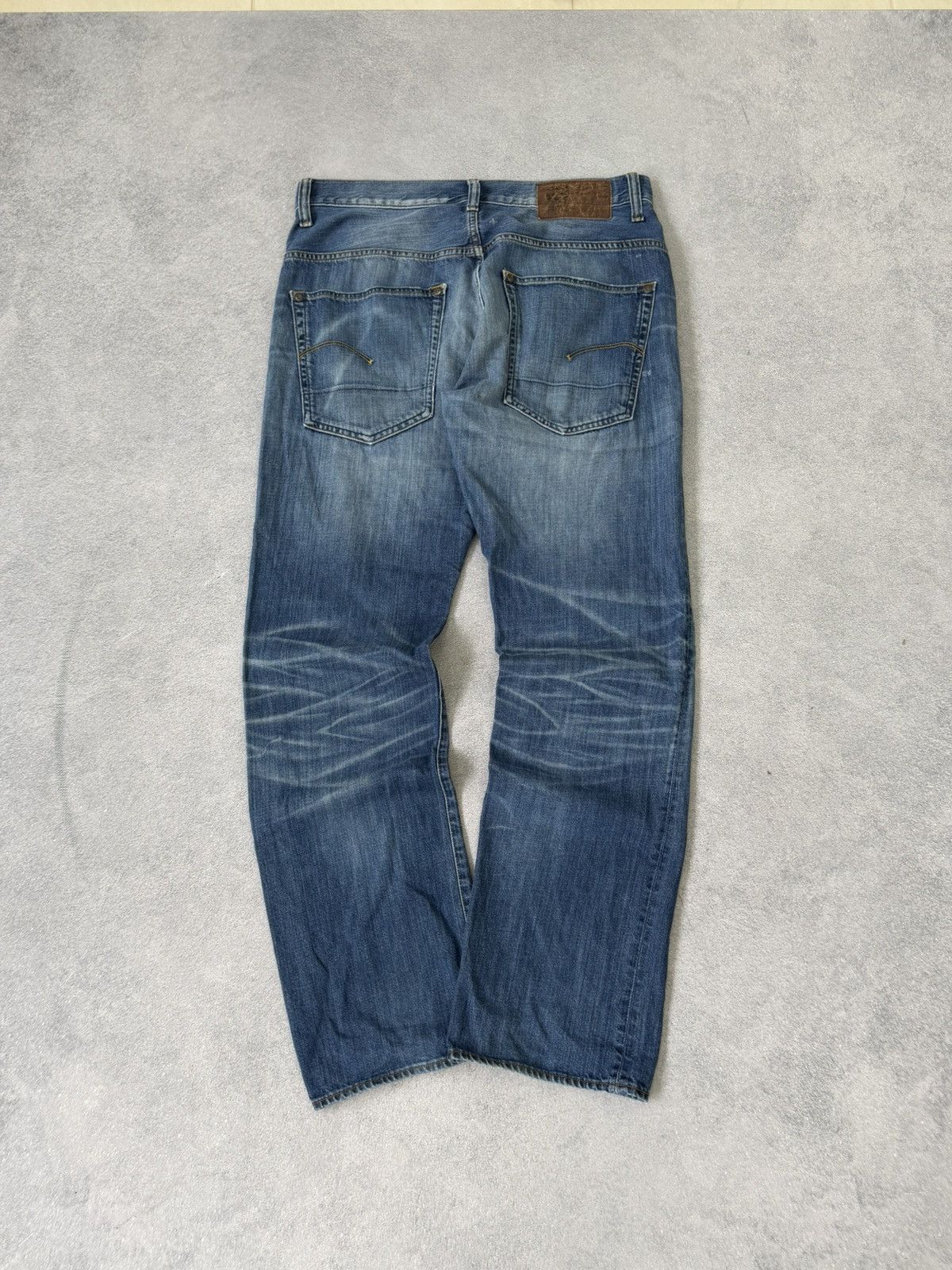 G-Star Vintage 00s Washed G-Star Diesel Hedi Slimane Style Jeans Size US 33 - 2 Thumbnail