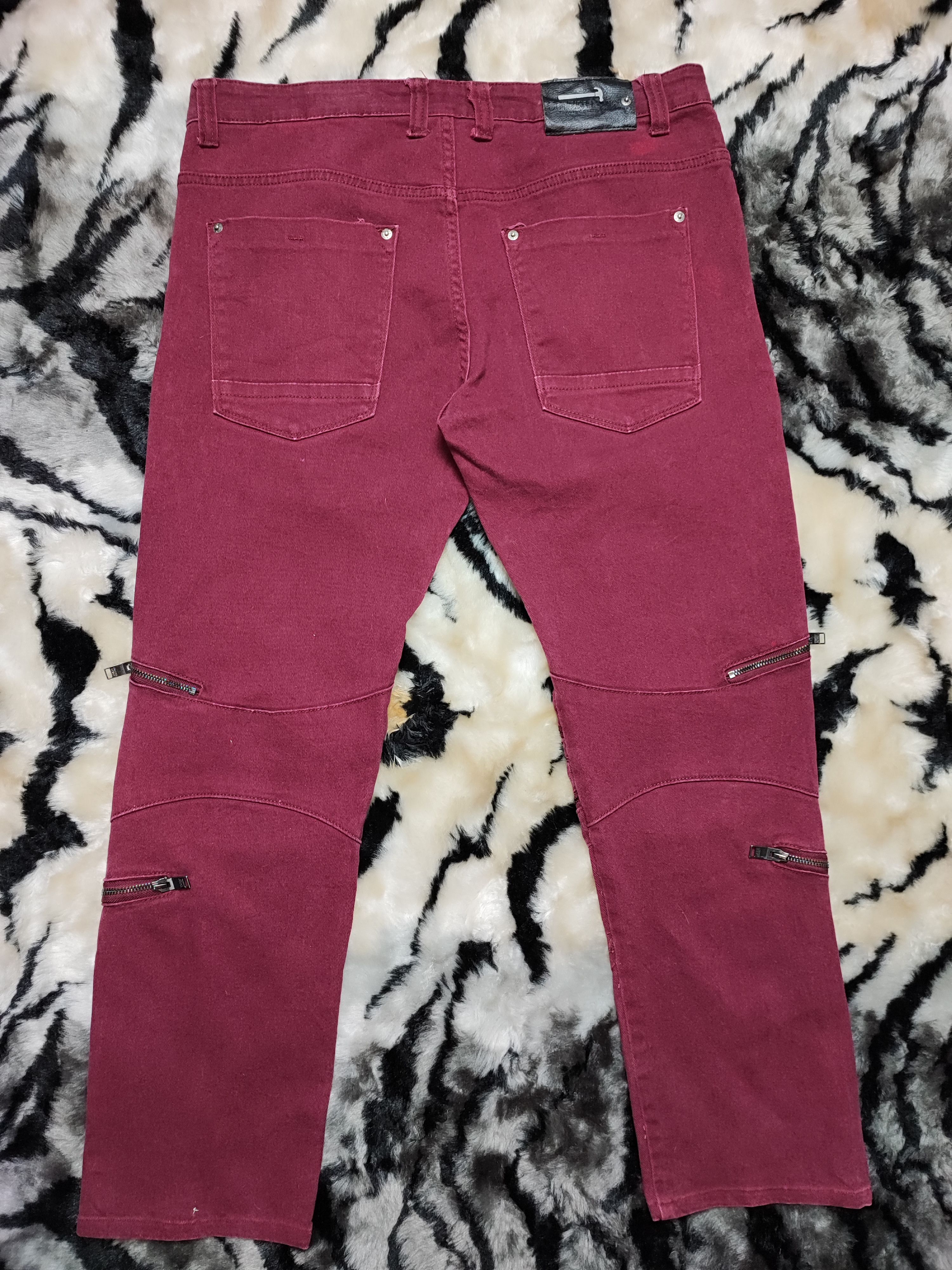 Hysteric Glamour Bondage Punk Grunge Zipper Jeans Size US 37 - 4 Thumbnail