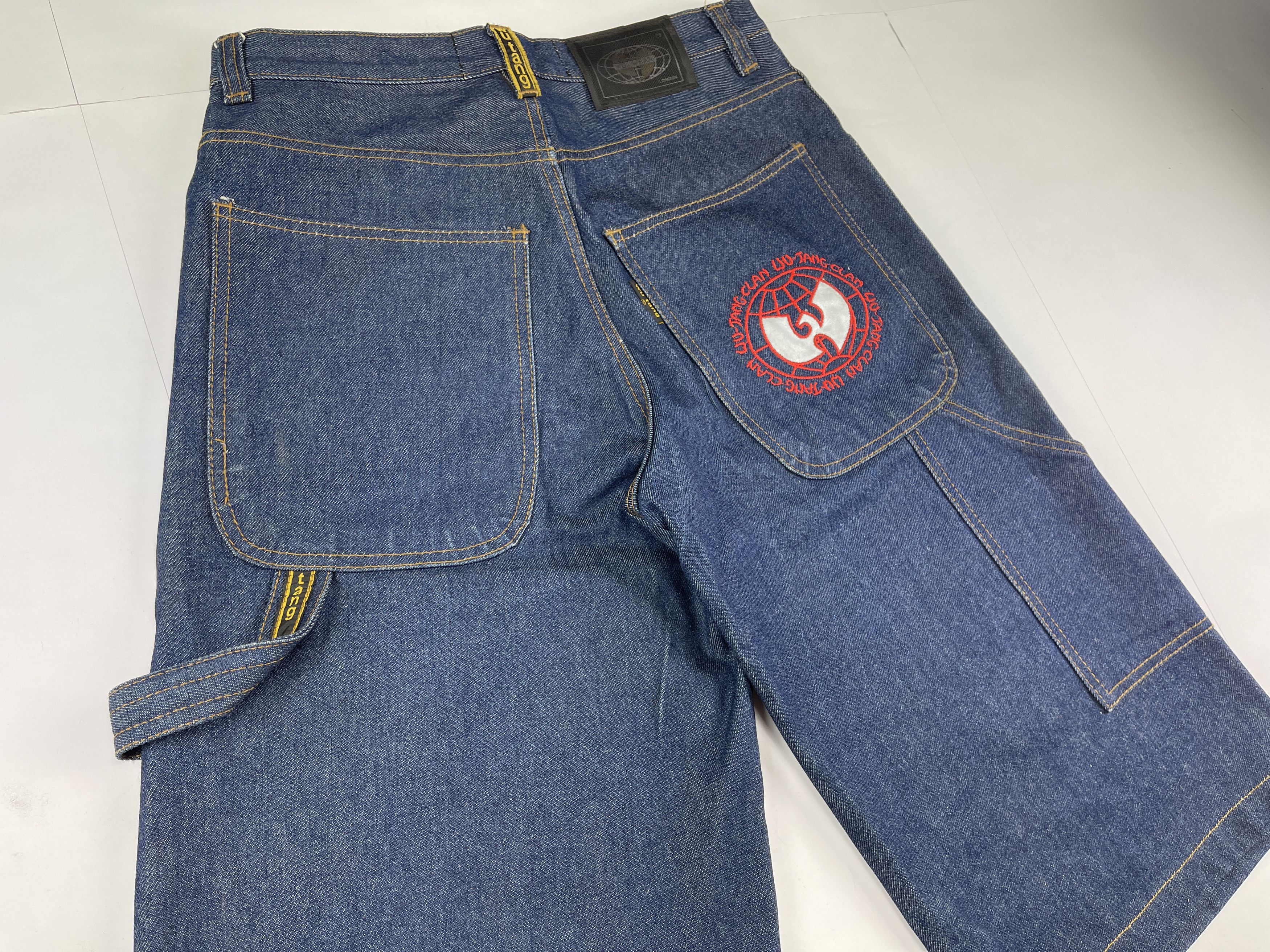 Wu-Tang Clan WU WEAR jeans shorts, vintage baggy, Wu-Tang Clan 90s Y2K 28 Size US 28 / EU 44 - 4 Thumbnail
