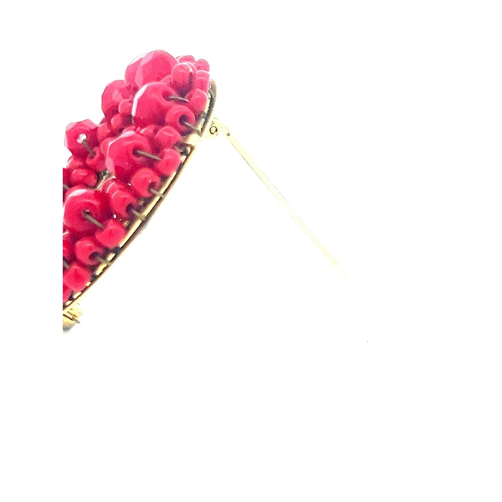 & Other Stories HOBE Cherry Red Wreath Goldtone Brooch Pin Size ONE SIZE - 4 Thumbnail