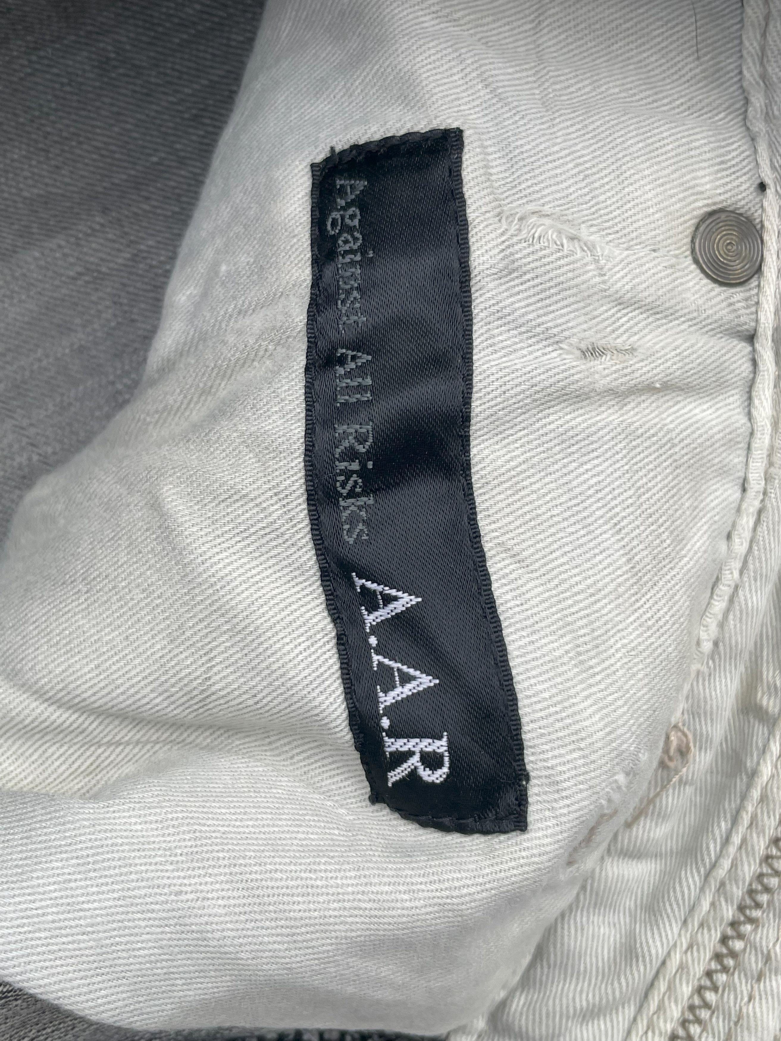 Japanese Brand A.A.R Faded Distresed Denim Size US 35 - 15 Thumbnail