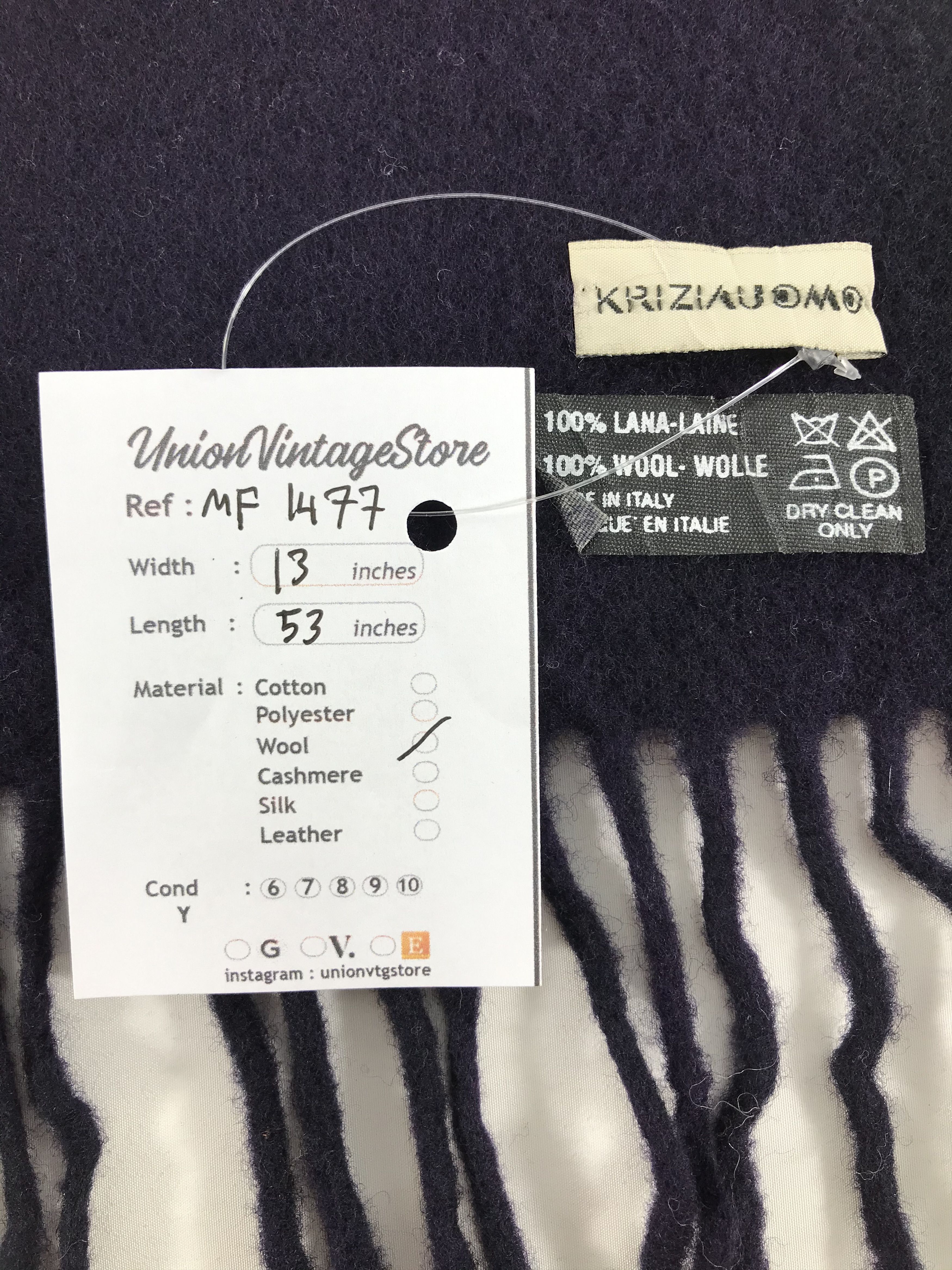 Krizia Uomo Vintage Krizia Scarf/Muffler/Neckwear MF1477 Size ONE SIZE - 5 Thumbnail