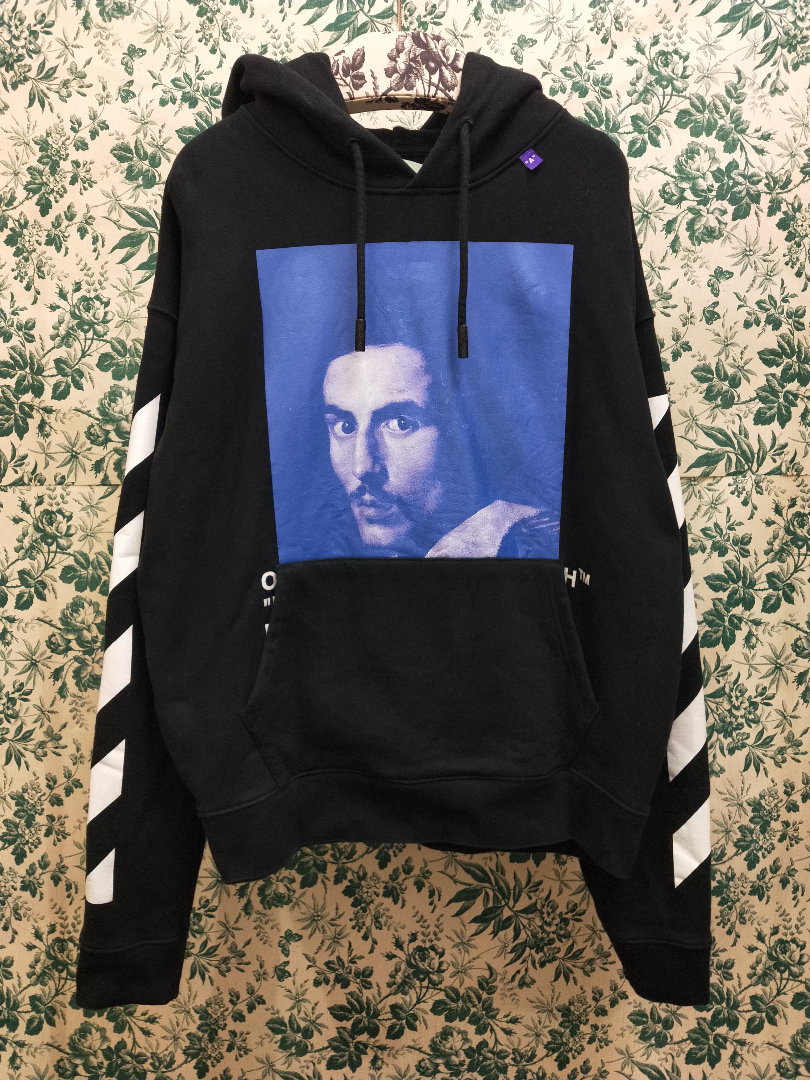 image of Off White Bernini Hoodie in Black, Men's (Size Medium)