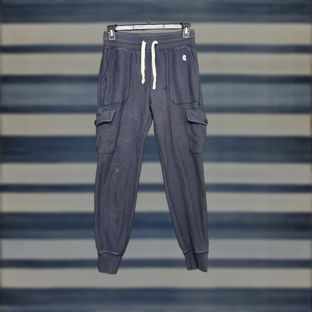 Todd Snyder TODD SNYDER Champion Utility Cargo Sweatpants Mens Small Blue Joggers Athletic Casual Size US 29 - 1 Thumbnail