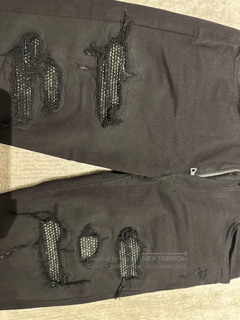 Amiri Amiri Size 31 Black Diamond jeans Size US 31 - 2 Thumbnail