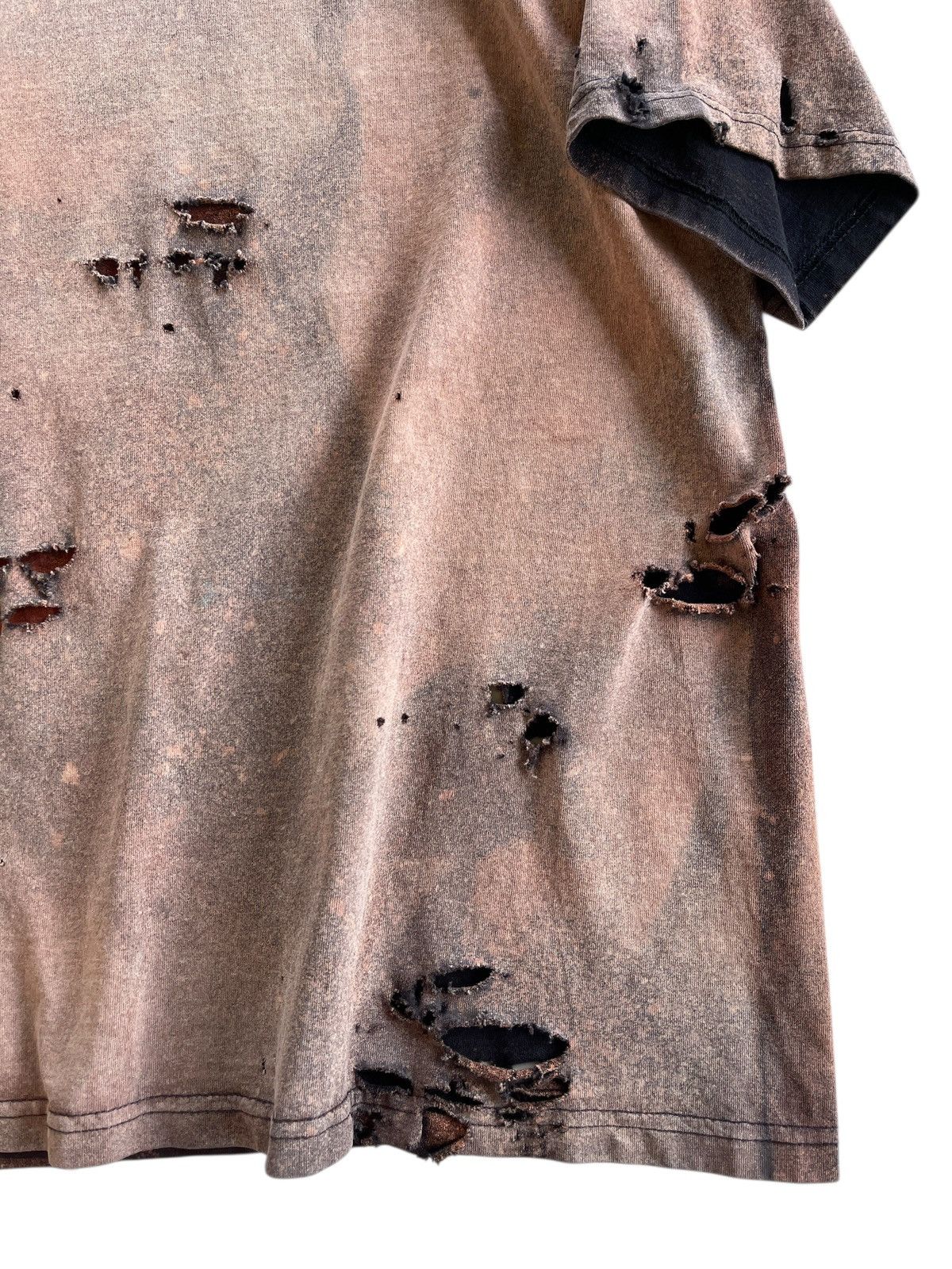 Vintage Thrashed!!! Distressed Acid Wash Grunge Pro Club Shirt Size US XL / EU 56 / 4 - 9 Thumbnail