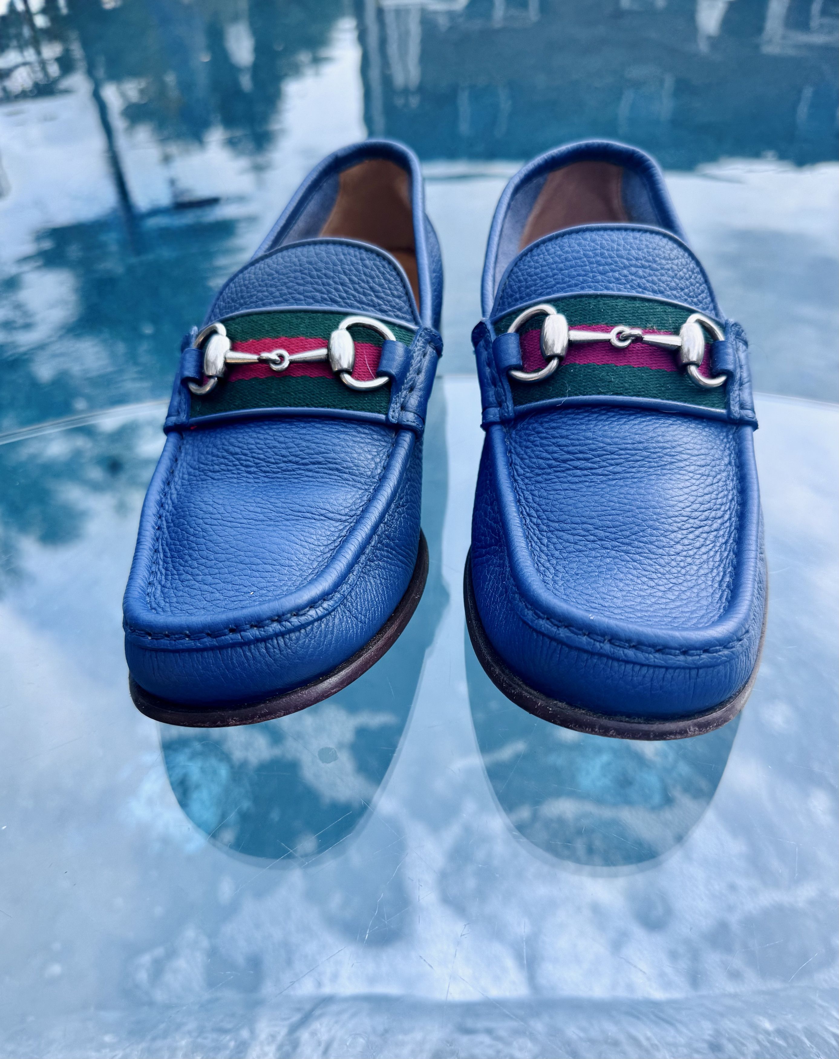 Gucci Gucci Indigo Leather Horsebit Loafers – IT 6.5 (US 7) Size US 6.5 / EU 39-40 - 2 Thumbnail
