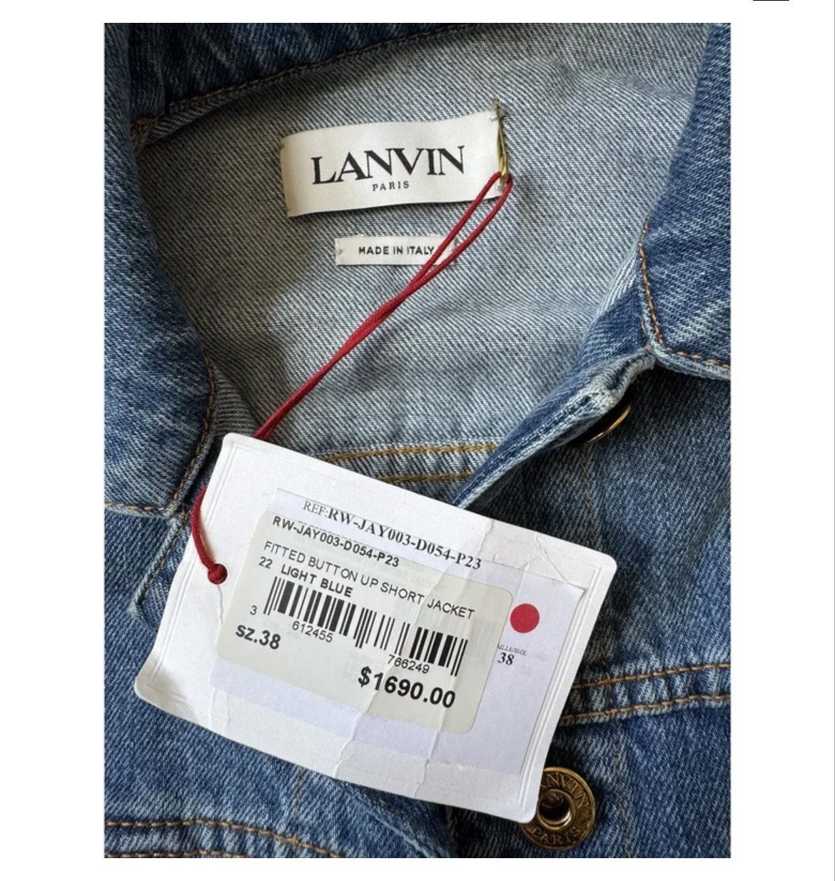 Lanvin Lanvin Botanica long sleeve denim jacket Size XS / US 0-2 / IT 36-38 - 9 Thumbnail