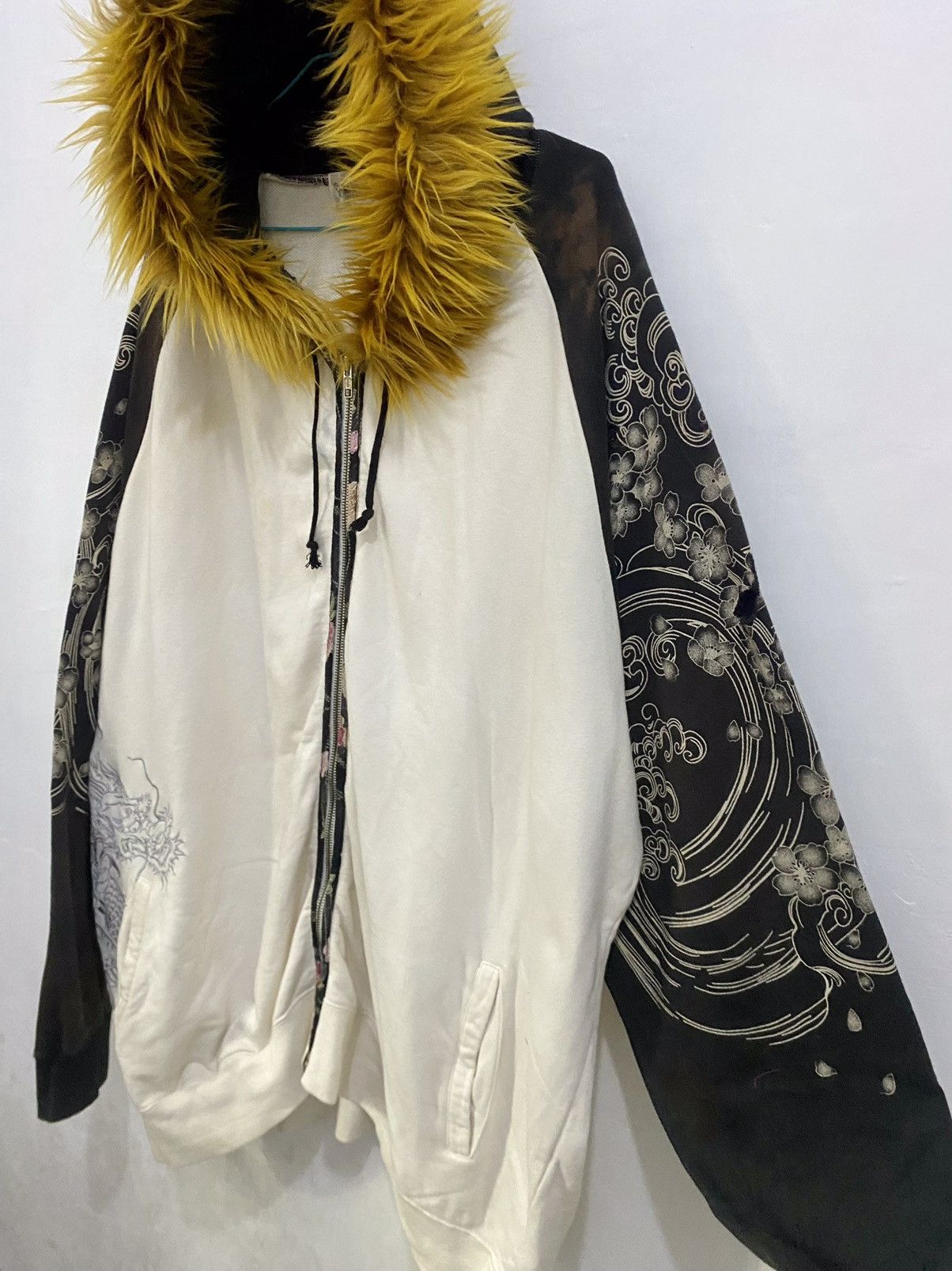 If Six Was Nine 💥Trashed💥Karakuri Tamashi Zipper Fur Hoodie LGB Style Size US XXL / EU 58 / 5 - 6 Thumbnail