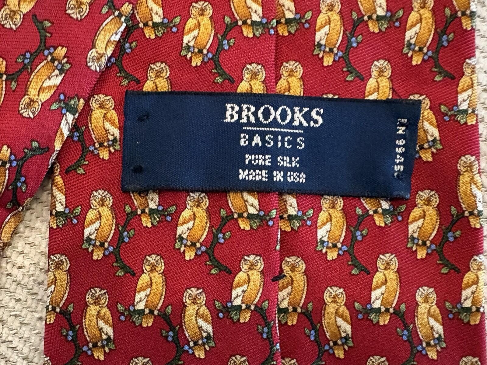 Brooks Brothers (2) 100% Brooks Brothers Basics Made in USA Silk Ties Animal Size ONE SIZE - 3 Thumbnail