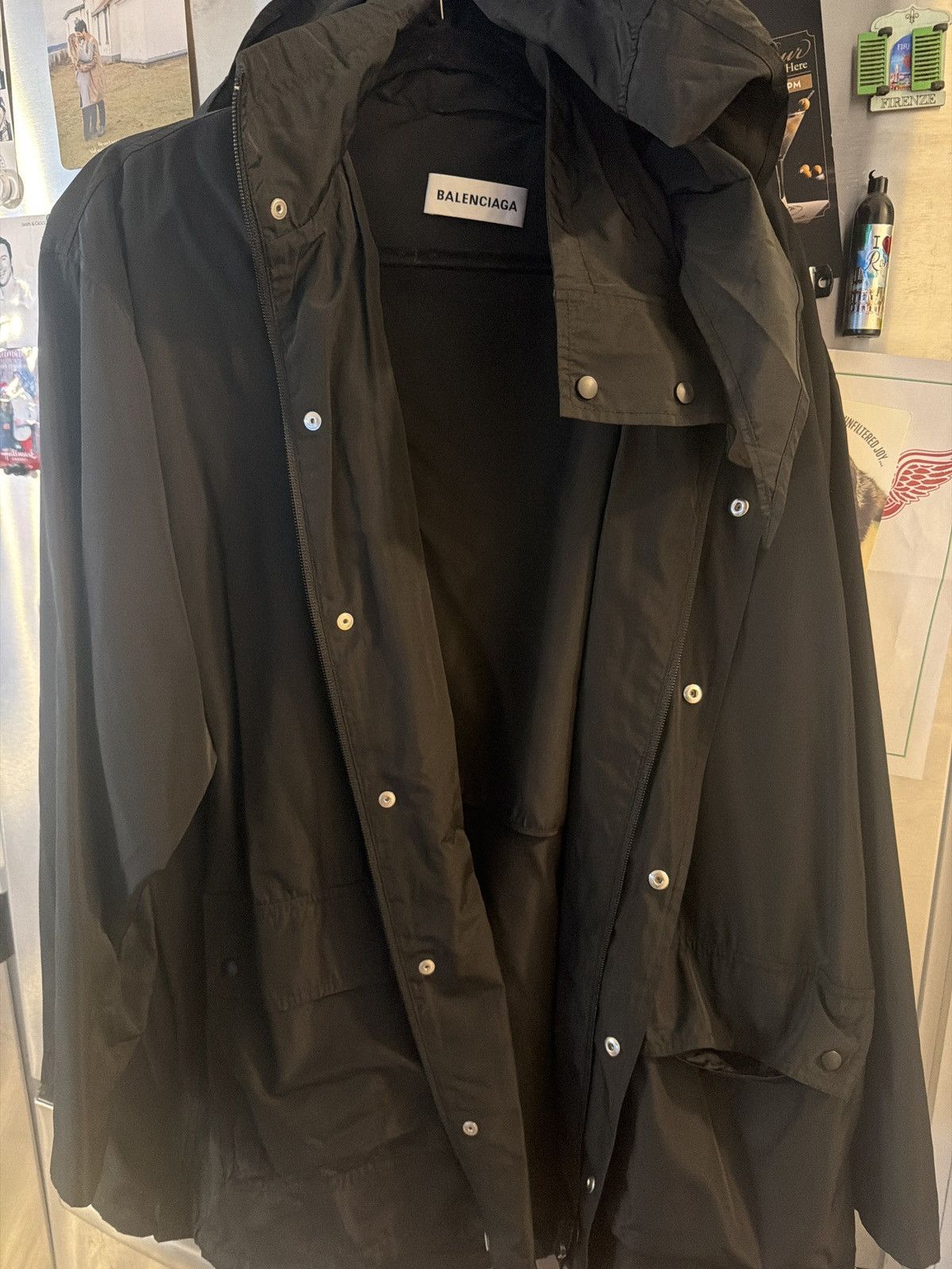 Balenciaga Balenciaga Black Rain Coat Size 34 Size US L / EU 52-54 / 3 - 2 Thumbnail