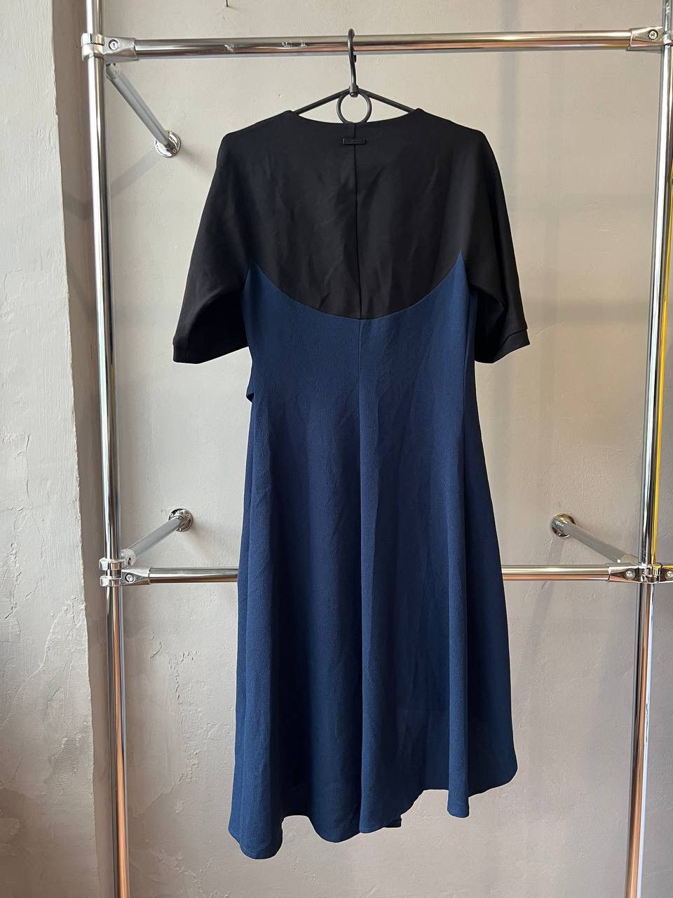 Cop Copine COP COPINE NAVY ASYMMETRICAL NEPTUNI ROSE RARE DRESS SZ 34 Size XS / US 0-2 / IT 36-38 - 12 Thumbnail