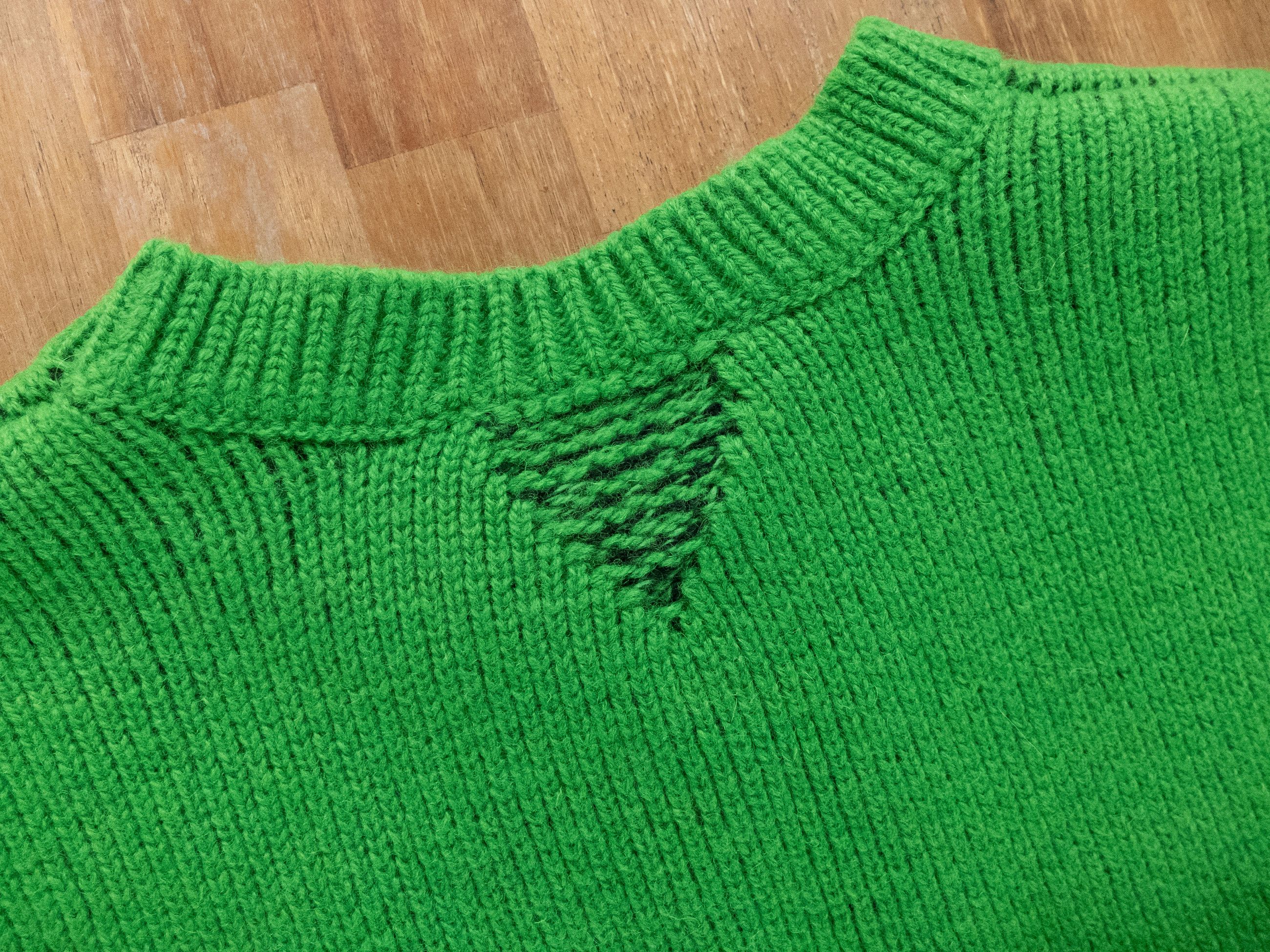 Bottega Veneta BOTTEGA VENETA parakeet green wool chunky sweater Medium Size US M / EU 48-50 / 2 - 7 Thumbnail