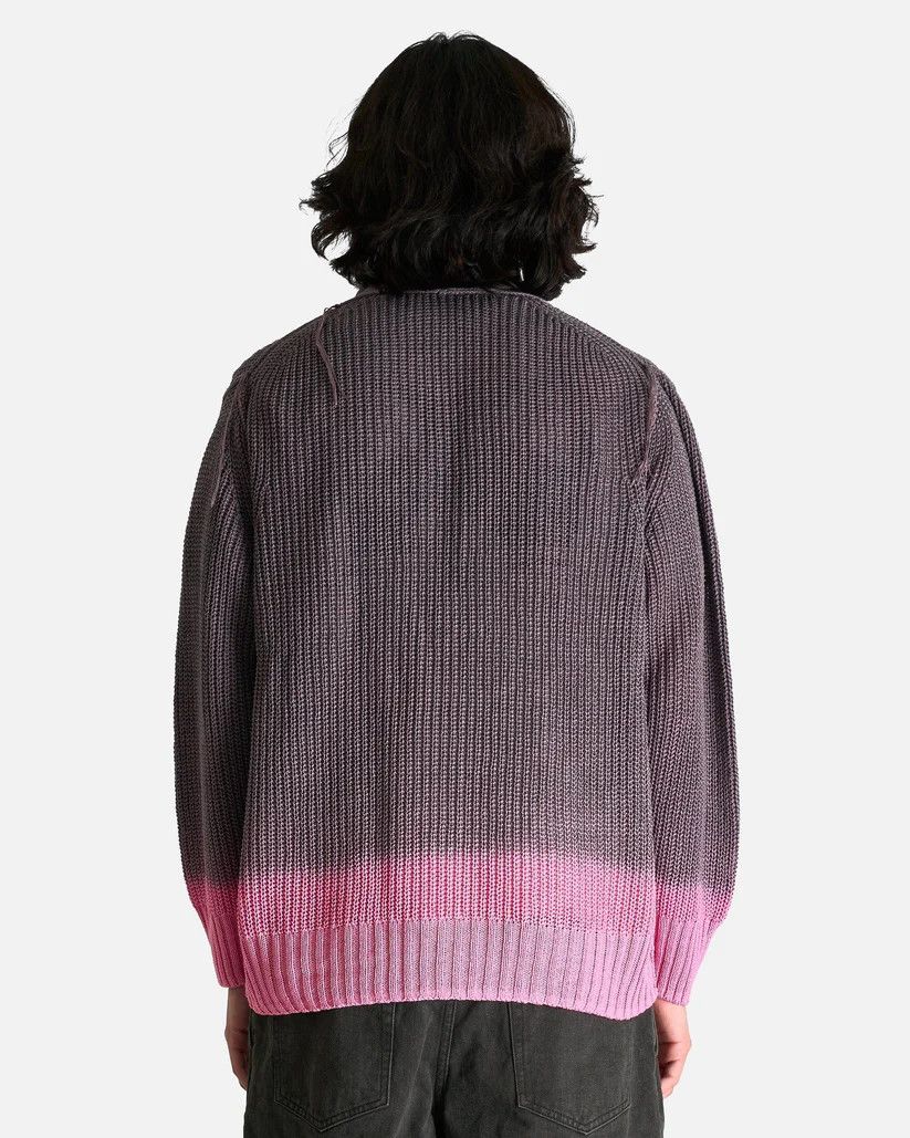 Sacai o1s1v1r1oon0925 Garment Dye Knit Cardigan in Pink Size US XL / EU 56 / 4 - 3 Thumbnail