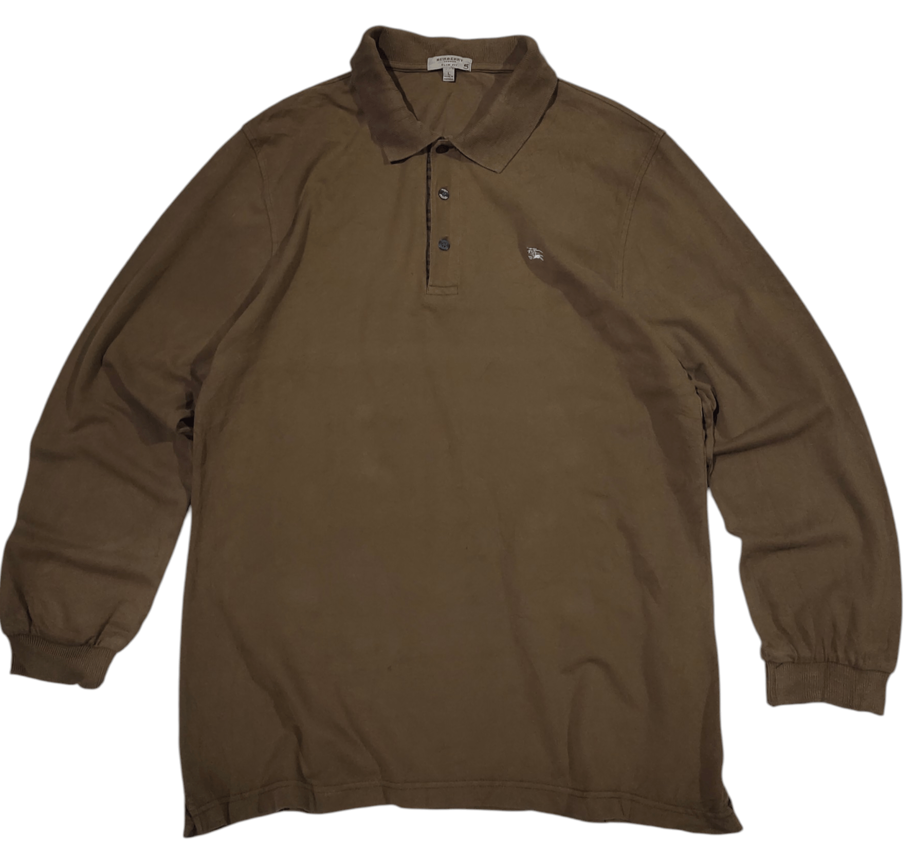 Burberry Burberry Polo Longsleeve Size US L / EU 52-54 / 3 - 1 Thumbnail