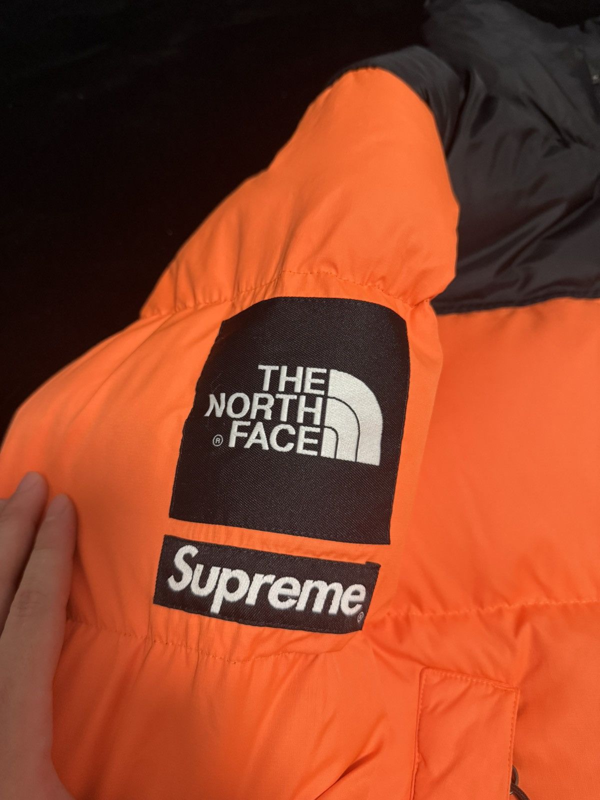 Supreme × The North Face Supreme tnf the north face leaves orange nuptse Jacket Size US M / EU 48-50 / 2 - 2 Thumbnail