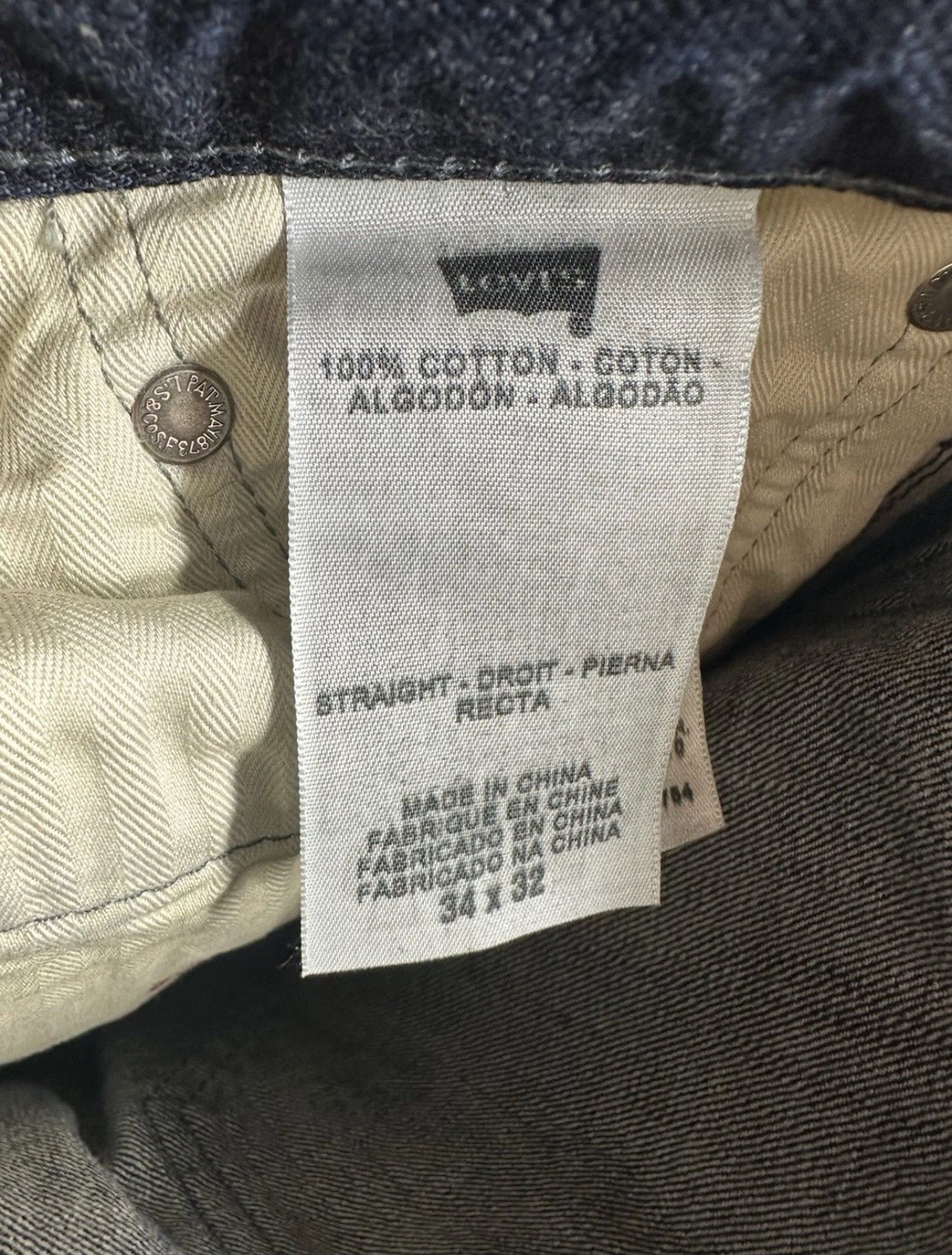 Levi's Levi’s 34 x 32 00's Vintage Punk Rarest Denim Jeans Pants Size US 34 / EU 50 - 6 Thumbnail