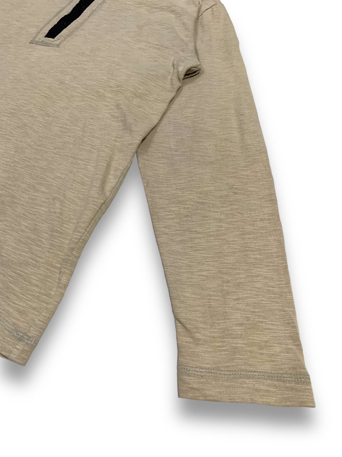 Yohji Yamamoto Vintage Sacsny Ysaccs Henley Long Sleeve by Yohji Yamamoto Size US M / EU 48-50 / 2 - 8 Thumbnail