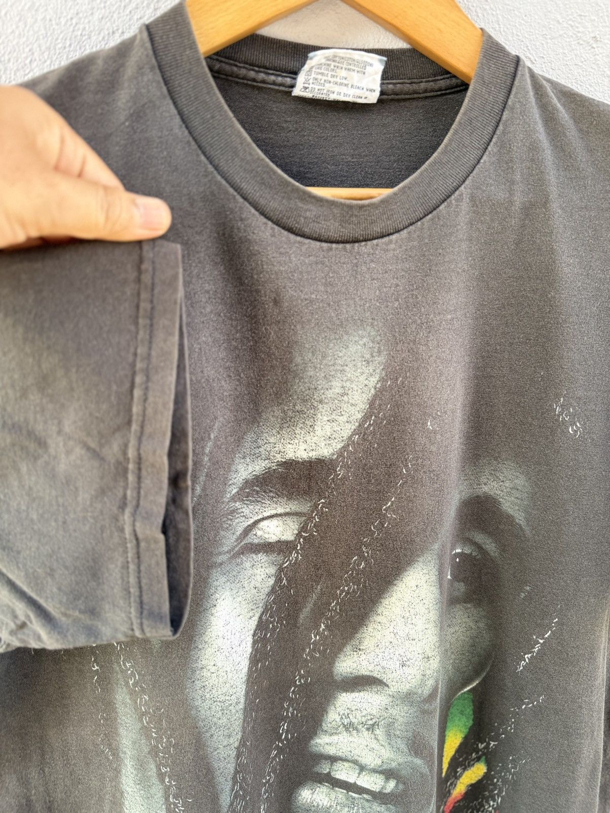 Band Tees Thrashed Vintage 90s Bob Marley Ragga Muffins Festival Faded Size US L / EU 52-54 / 3 - 7 Thumbnail