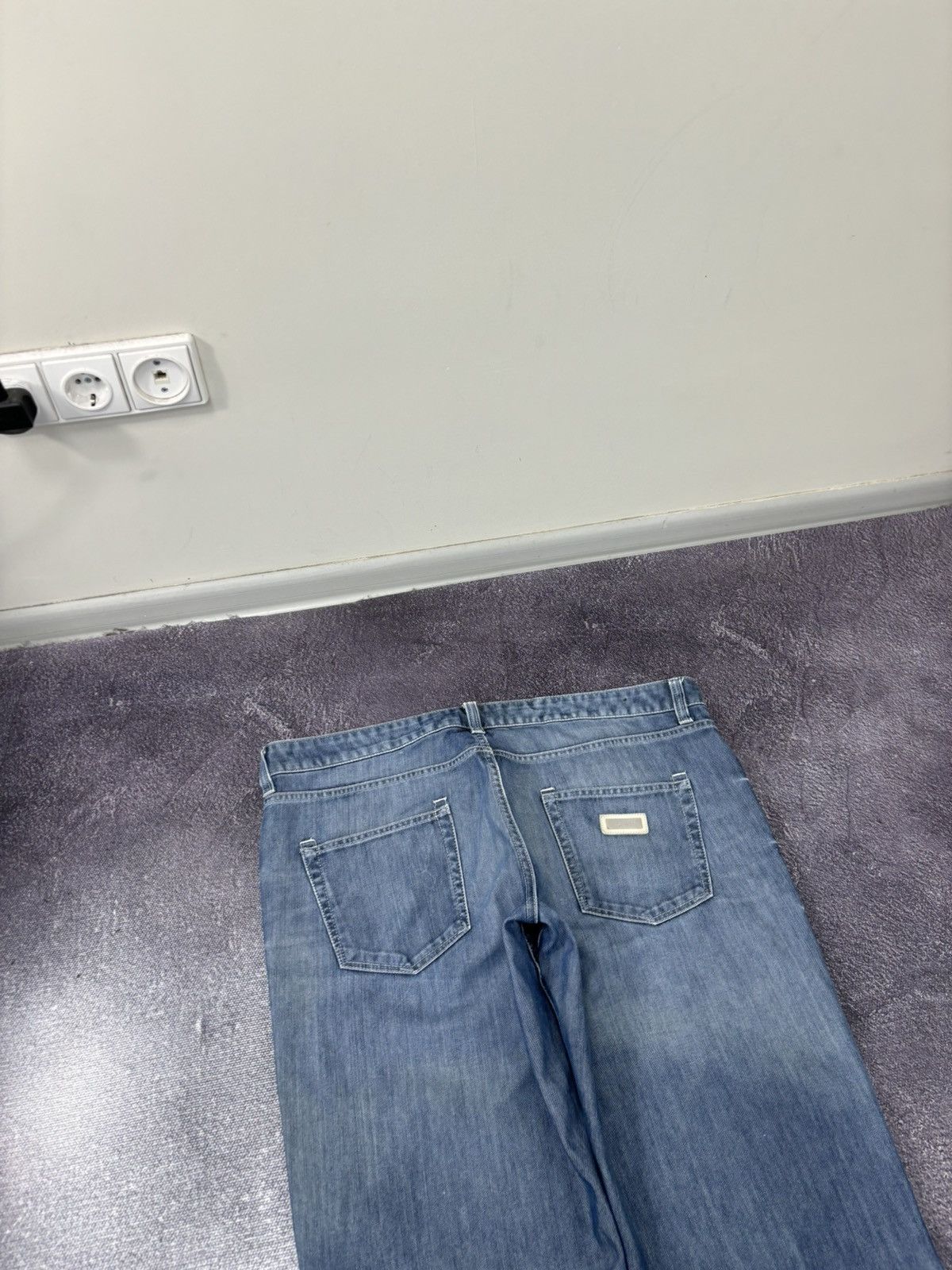 Armani Armani Collezioni Y2K Faded Blue Denim Hype Baggy Jeans Size US 40 / EU 56 - 6 Thumbnail