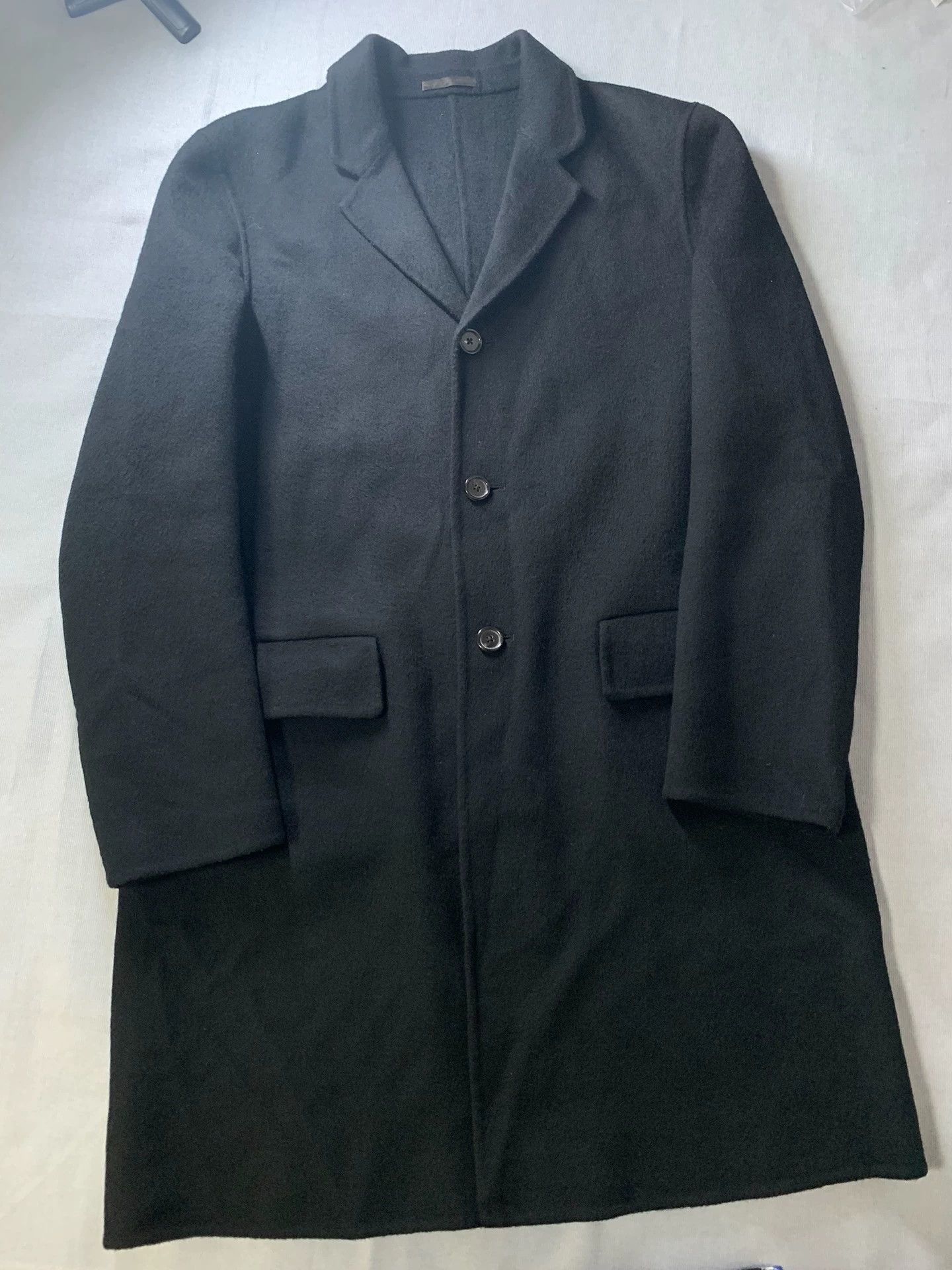 PAW15 Acne Studios メルトンウールフーデットコート ブラック Acne Studios Acne Studios Marten PAW15 Coat | Grailed