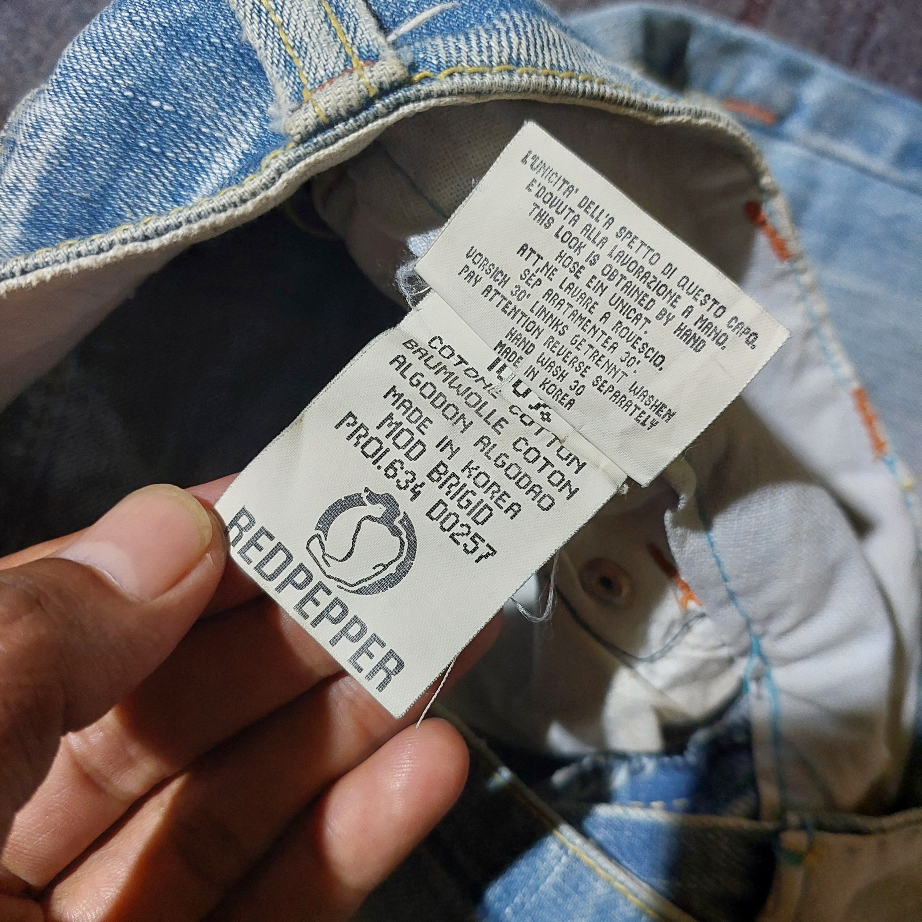 Tornado Mart Red pepper japan light blue washed flare denim Size US 28 / EU 44 - 12 Thumbnail