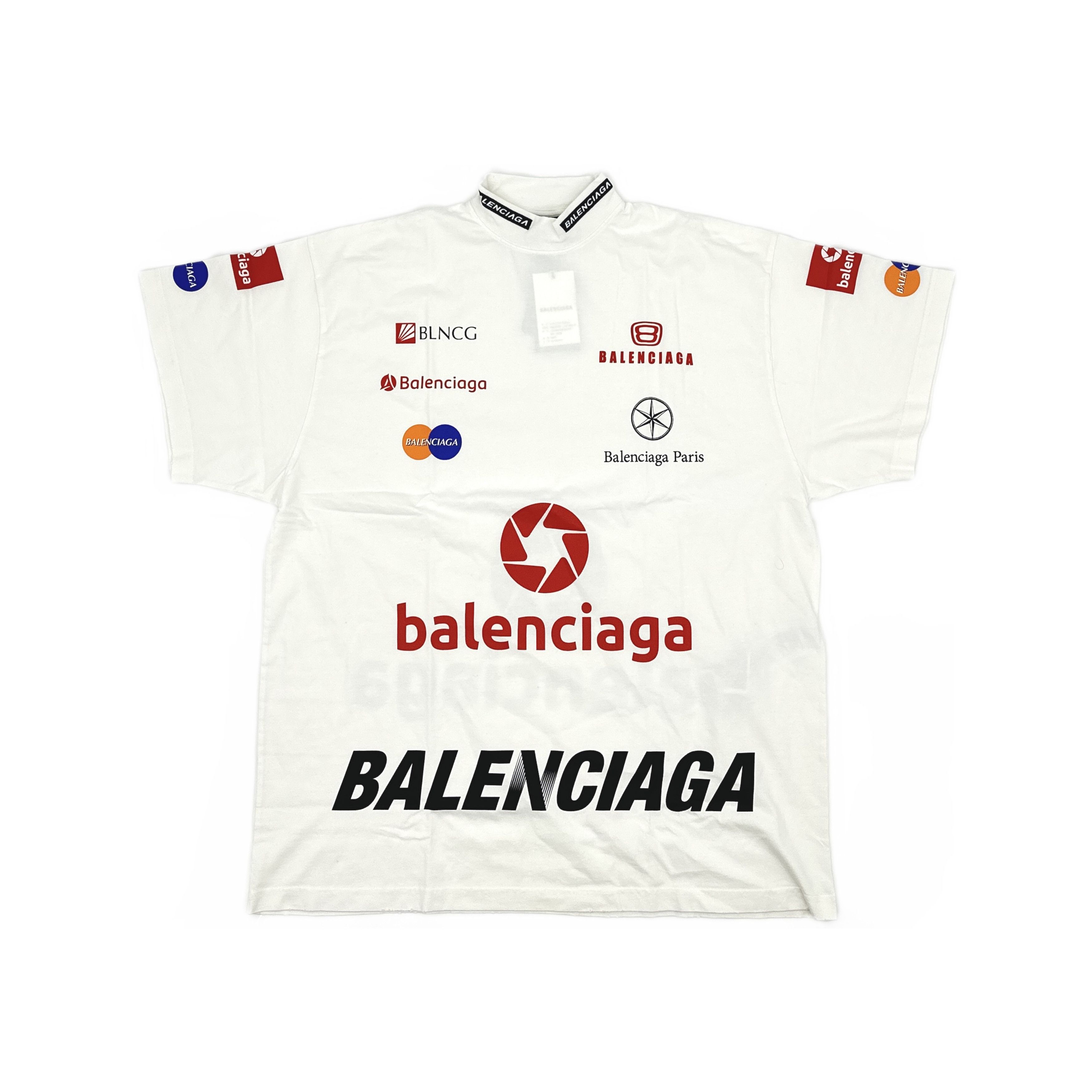 Balenciaga Balenciaga Top League Logo T-Shirt Size L Size US L / EU 52-54 / 3 - 1 Thumbnail