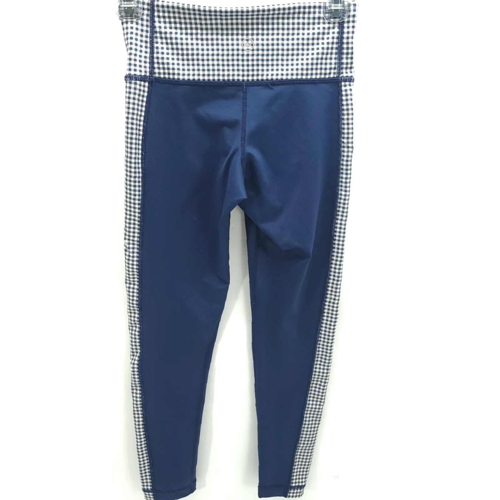 Vineyard Vines VINEYARD VINES Performance Womens Blue Checkered Leggings XXS Leggings Womens XS (2XS) Blue Size 24" / US 00 / IT 34 - 3 Thumbnail