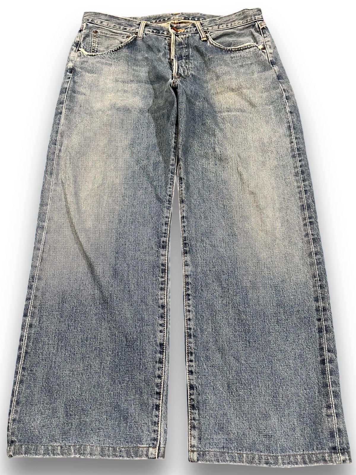 Edwin Vintage Edwin 505X Selvedge Baggy Denim Size US 35 - 1 Thumbnail