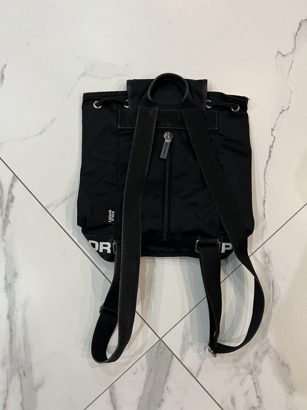 Vintage Polo Sport Bag Vintage backpack Bag Shoulders Size ONE SIZE - 2 Thumbnail