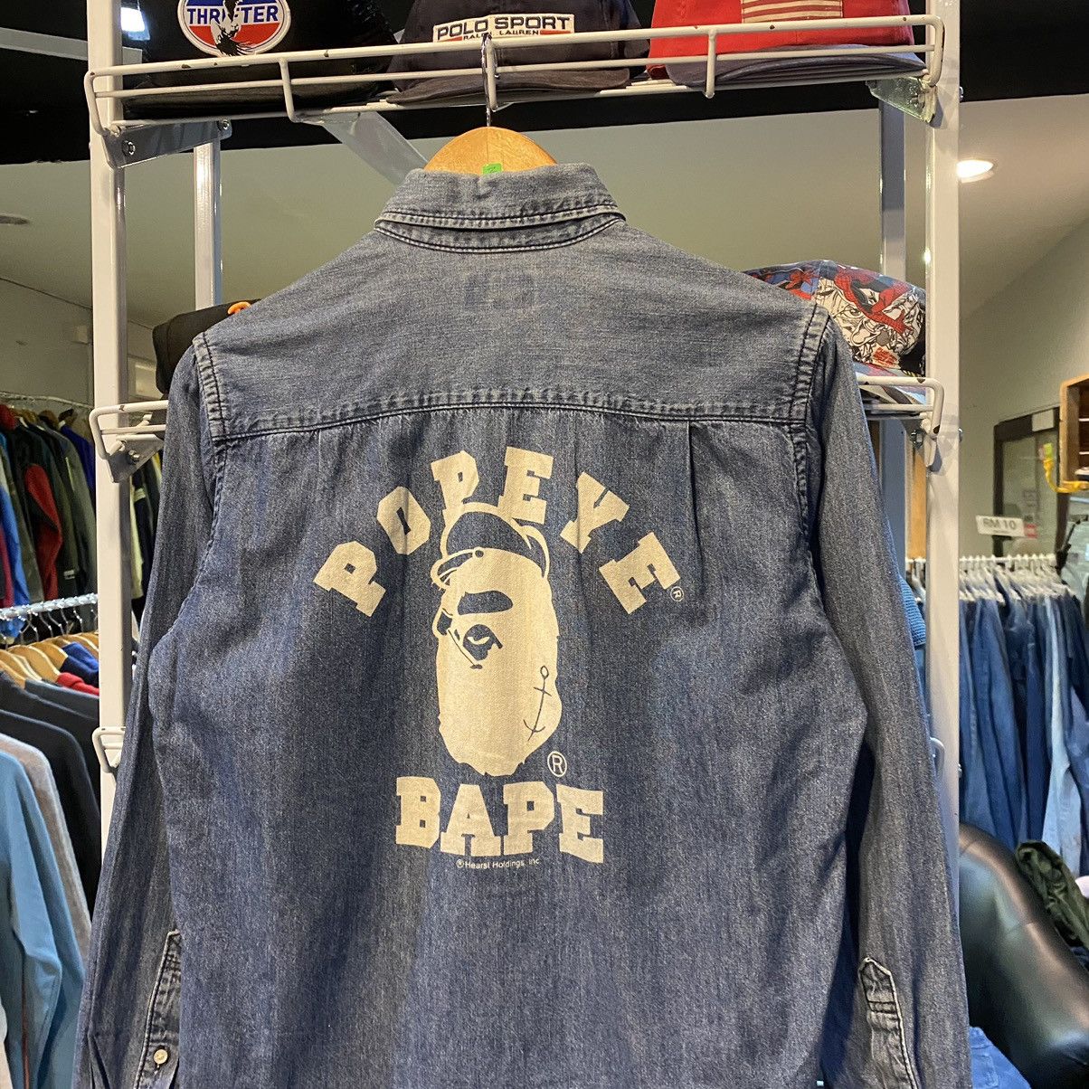Bape FINAL PRICE Bape x Popeye Chambray BD Shirt Size US S / EU 44-46 / 1 - 3 Thumbnail