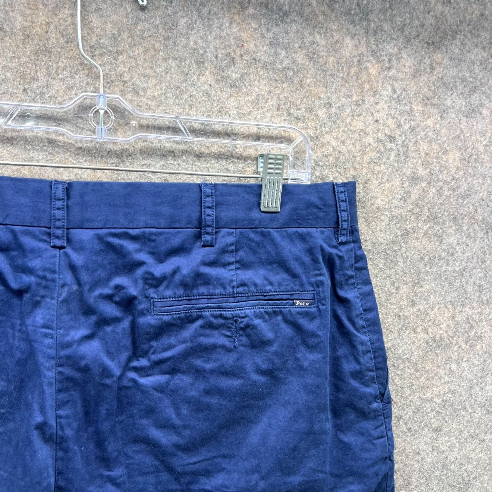 Polo Ralph Lauren VINTAGE Polo Ralph Lauren Shorts Mens 36 Blue Navy Chino Flat Front Classic Pony Size US M / EU 48-50 / 2 - 6 Thumbnail