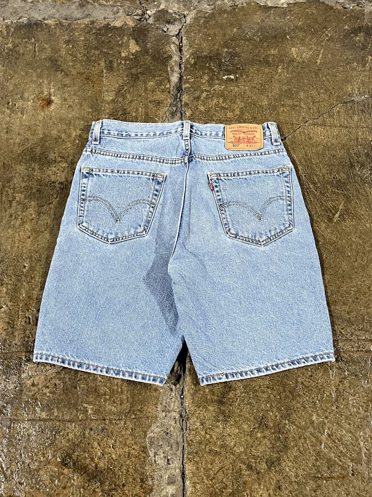 Levi's × Vintage Crazy Vintage Y2K Levi's 505 Jorts Essential Skater Shorts Size US 33 - 1 Thumbnail