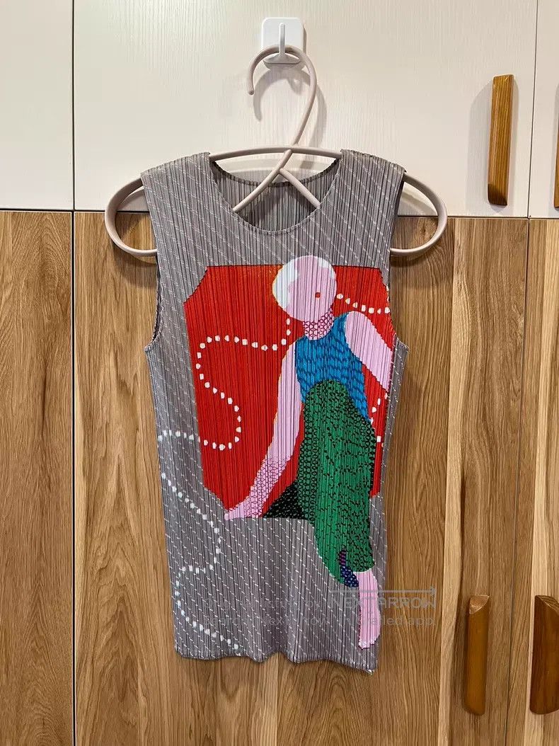 Issey Miyake Issey Miyake Gray Illustration Vest Size L / US 10 / IT 46 - 3 Thumbnail
