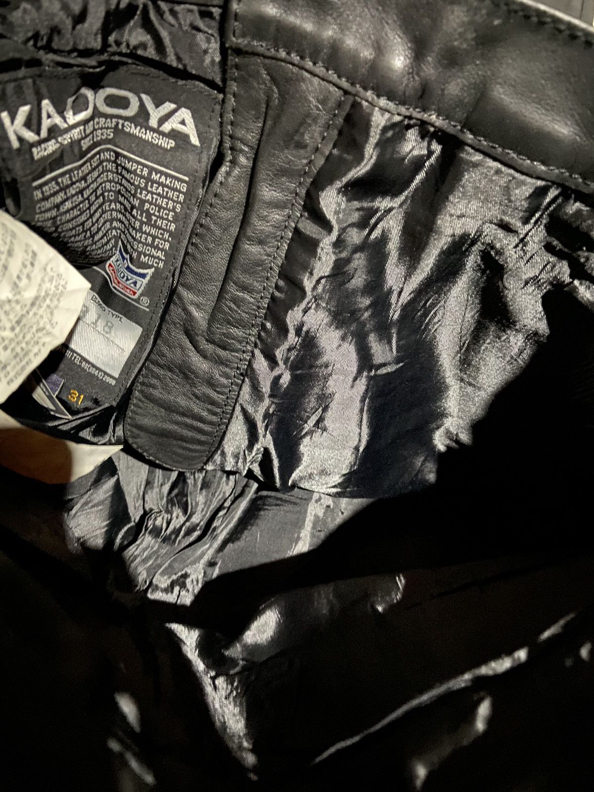 Kadoya RARE KADOYA japan leather black pants size 31 Size US 31 - 17 Thumbnail