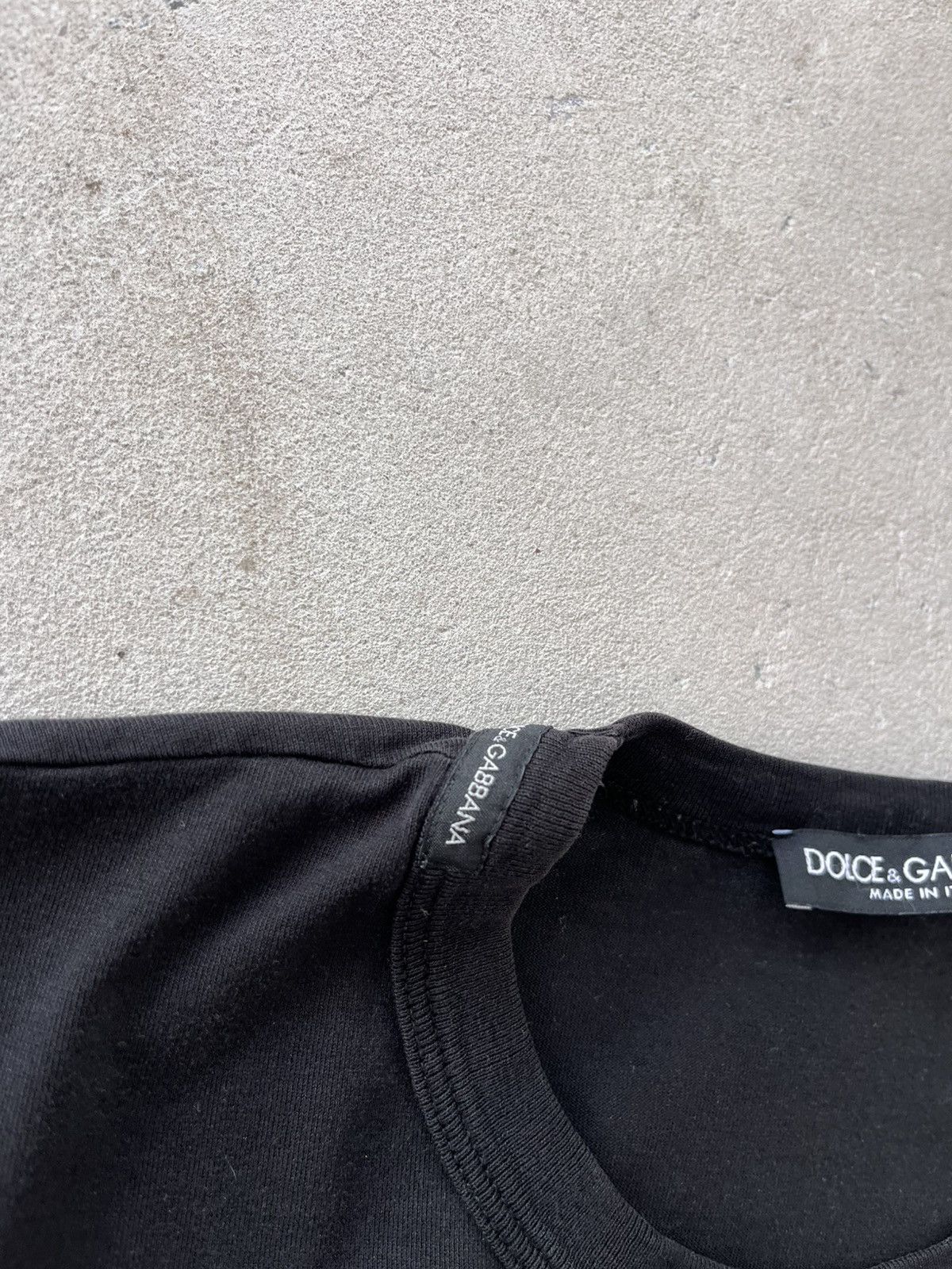 Dolce & Gabbana Vintage Dolce Gabbana Black TShirt Luxury Blank Minimal Tee Size US L / EU 52-54 / 3 - 8 Thumbnail