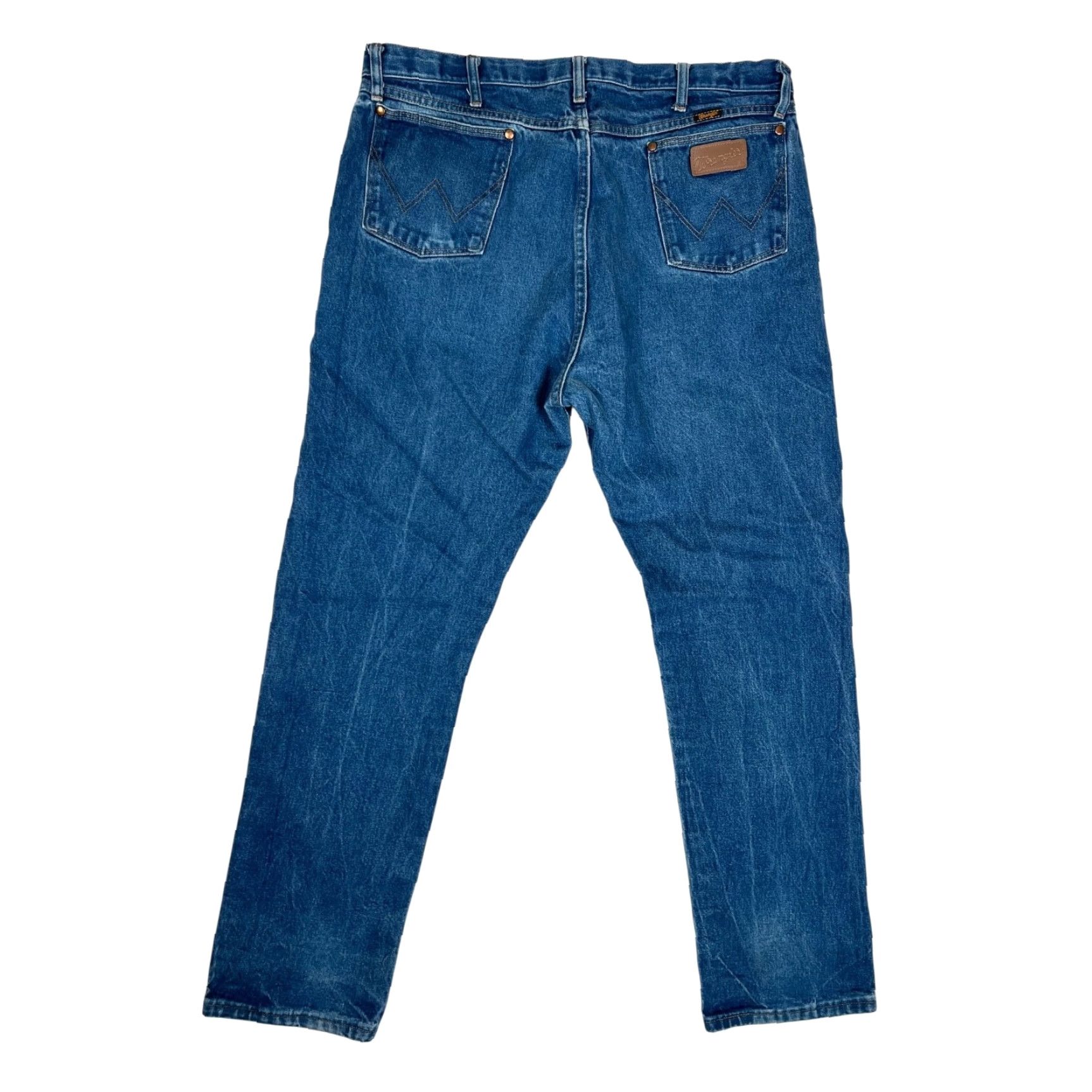 Wrangler VINTAGE Wrangler 13MWZ Blue Denim Jeans Regular Fit Cowboy Size 40x34 READ Size US 40 / EU 56 - 2 Thumbnail