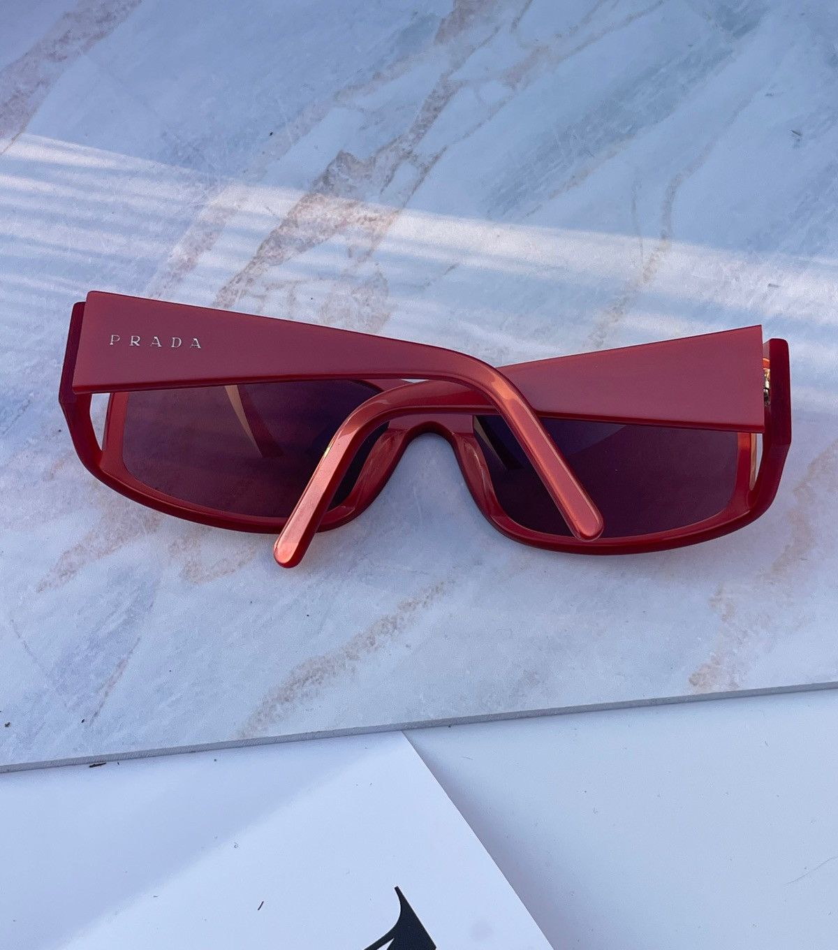 Prada Prada vintage red sunglasses SPR01F Size ONE SIZE - 3 Thumbnail