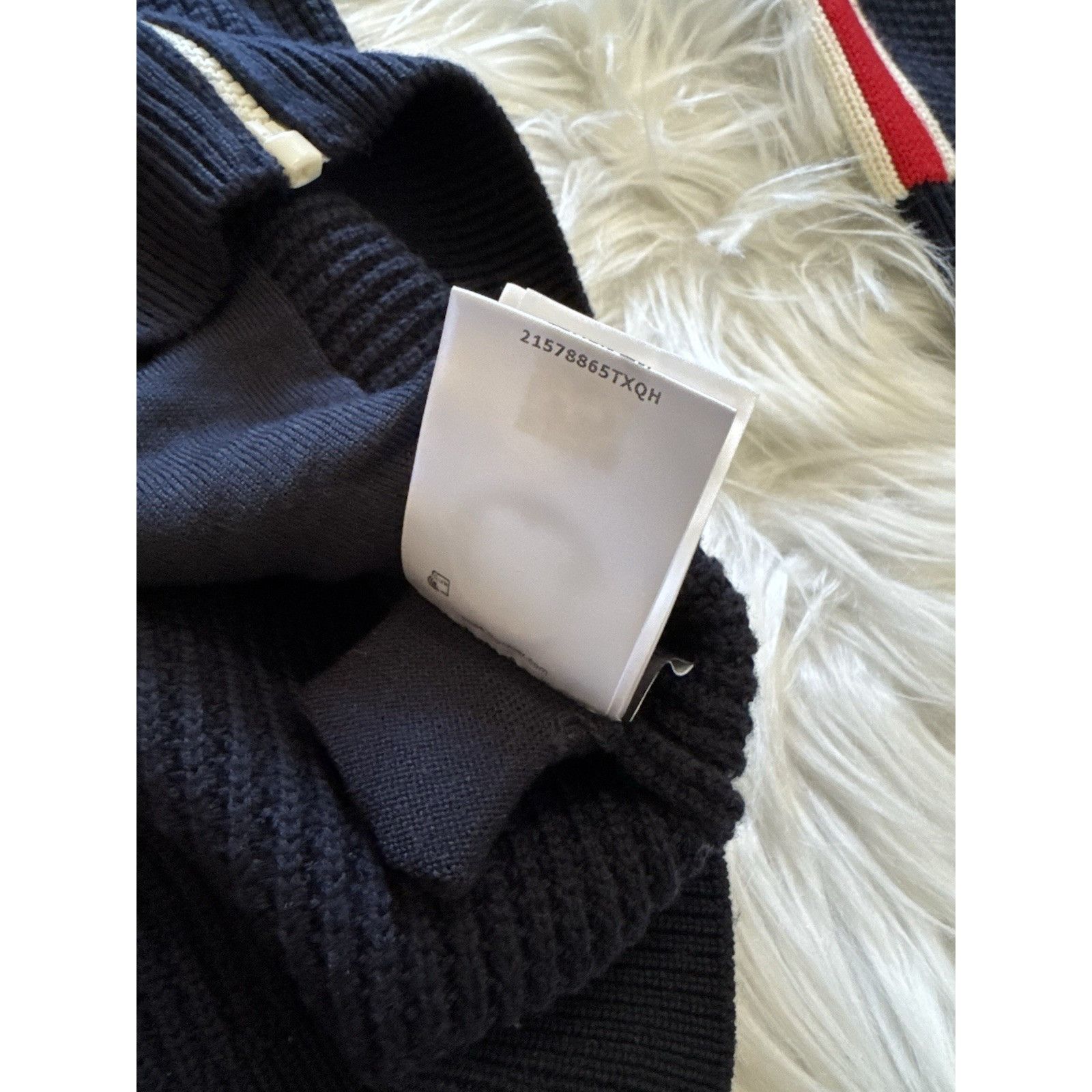 Moncler × Palm Angels Moncler x Palm Angels Ribbed Track Jacket Full Zip Navy Blue Size US XL / EU 56 / 4 - 10 Thumbnail