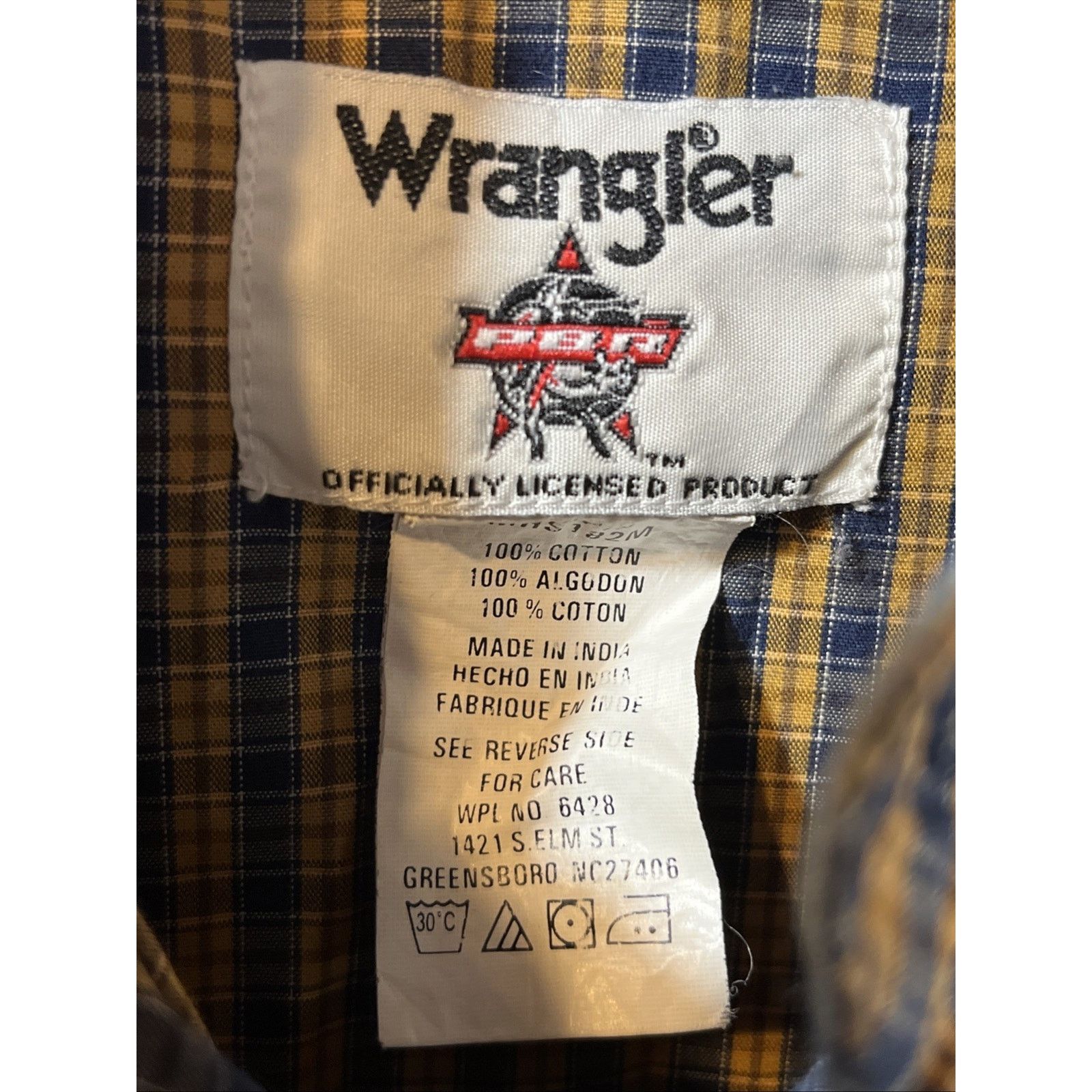 Wrangler Wrangler PBR Button Shirt Men’s S Rodeo Western Yellow Size US S / EU 44-46 / 1 - 3 Thumbnail
