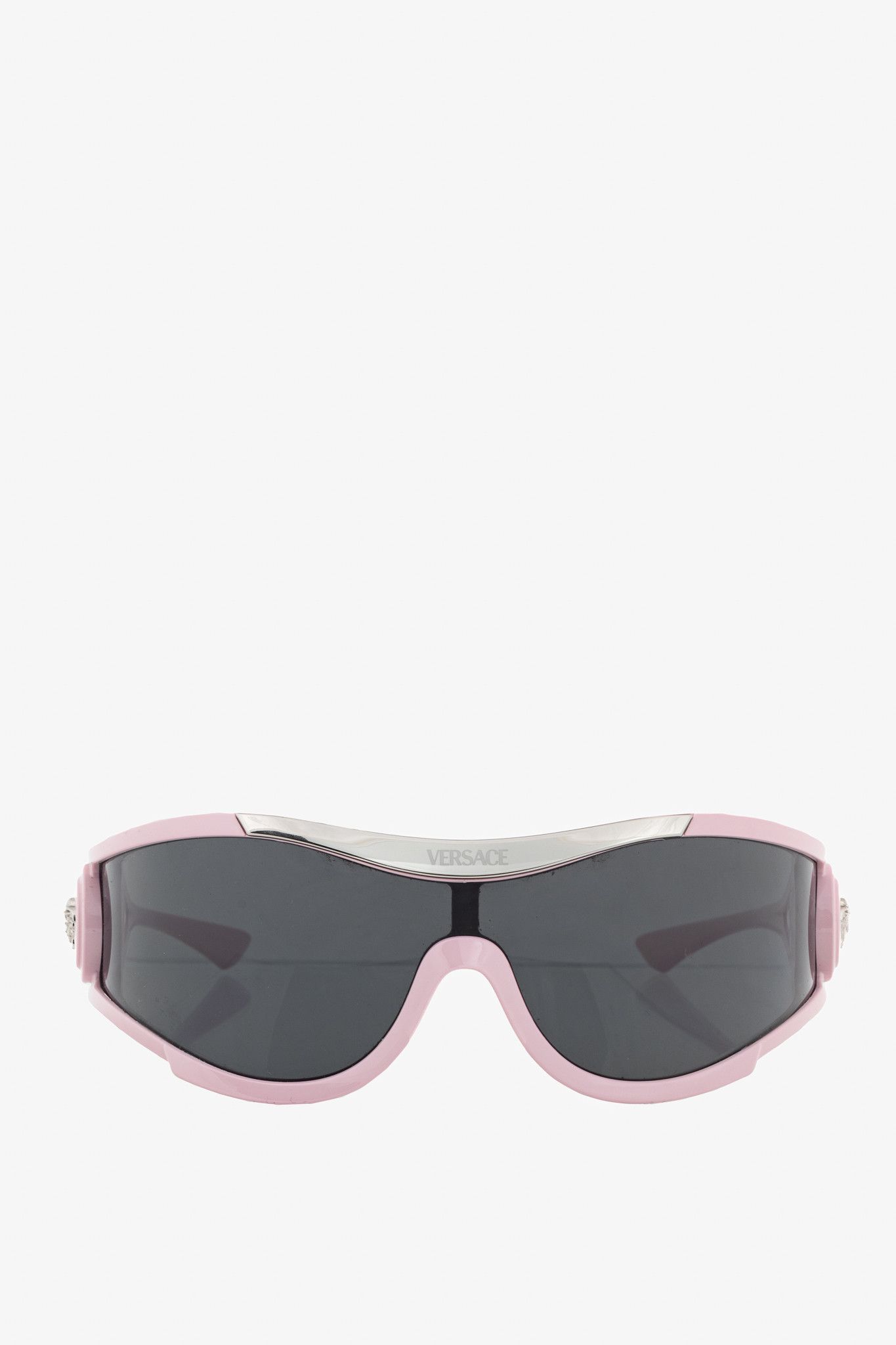 Versace Versace SS/24 VE4475 Pink Medusa-Logo Shield Sunglasses Size ONE SIZE - 2 Thumbnail